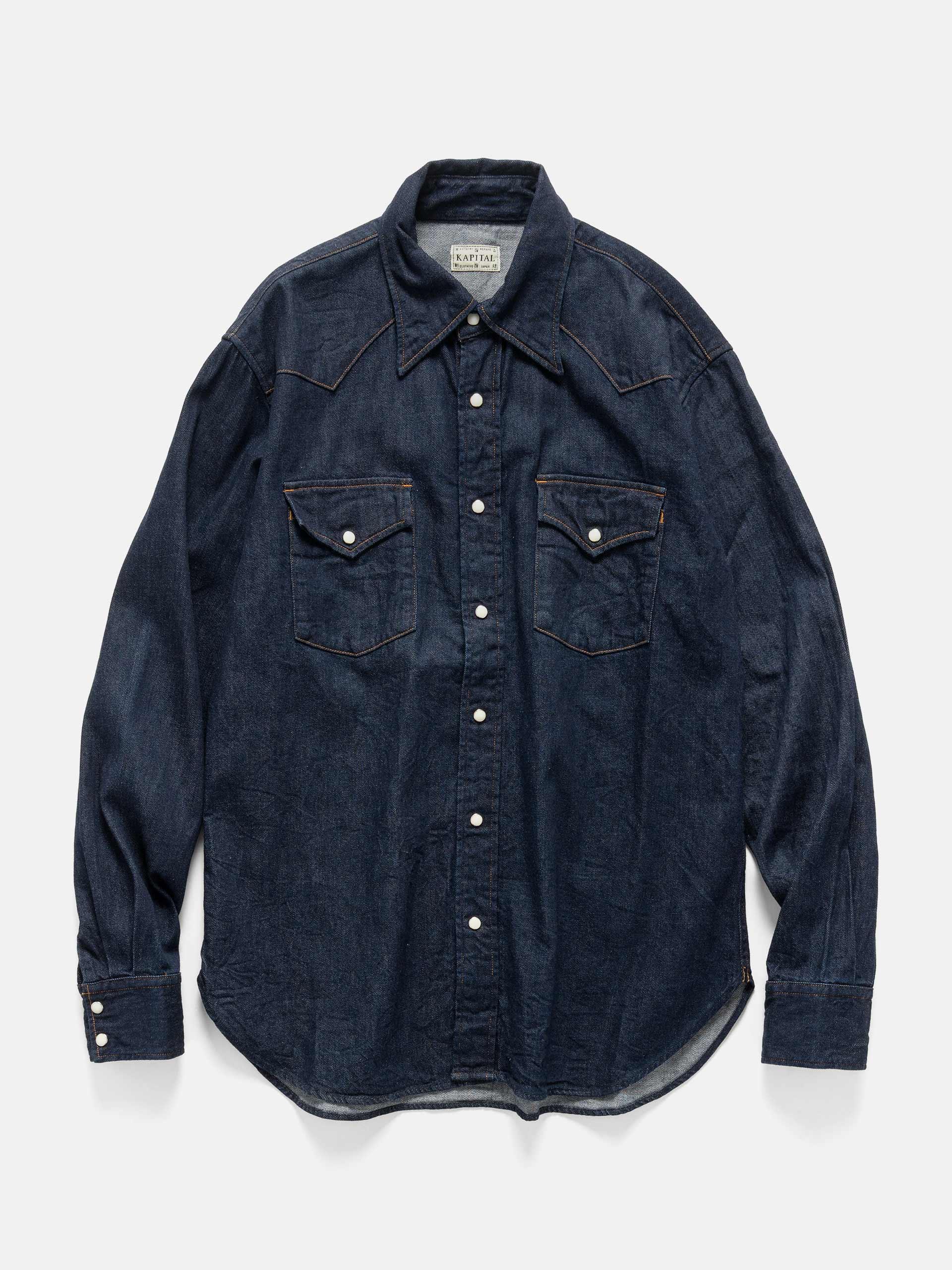 8oz Denim HUSKY Western Shirt IDG