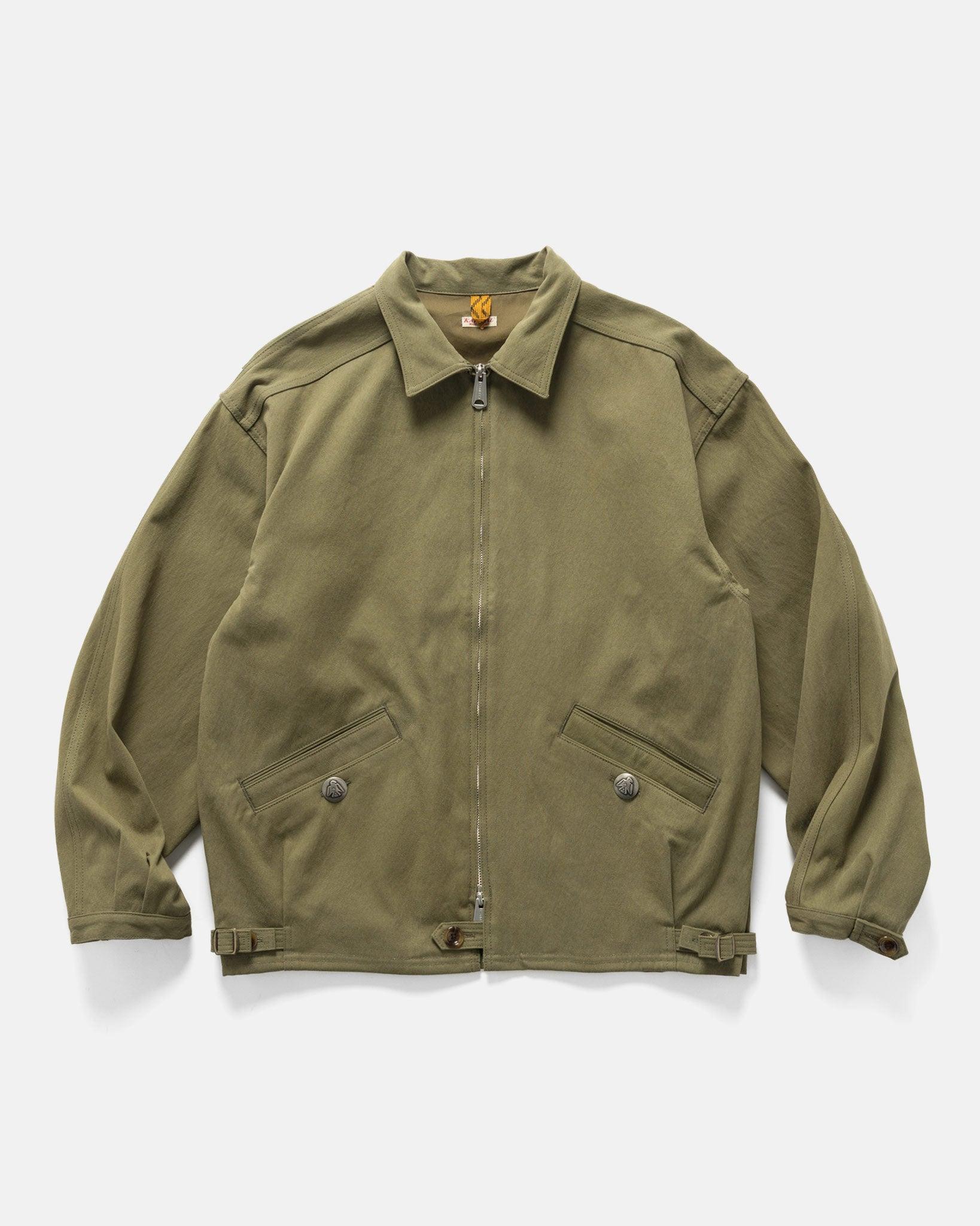 Water-Repellent Canvas ZIP-UP KAYAK PAW-PAW Blouson Khaki