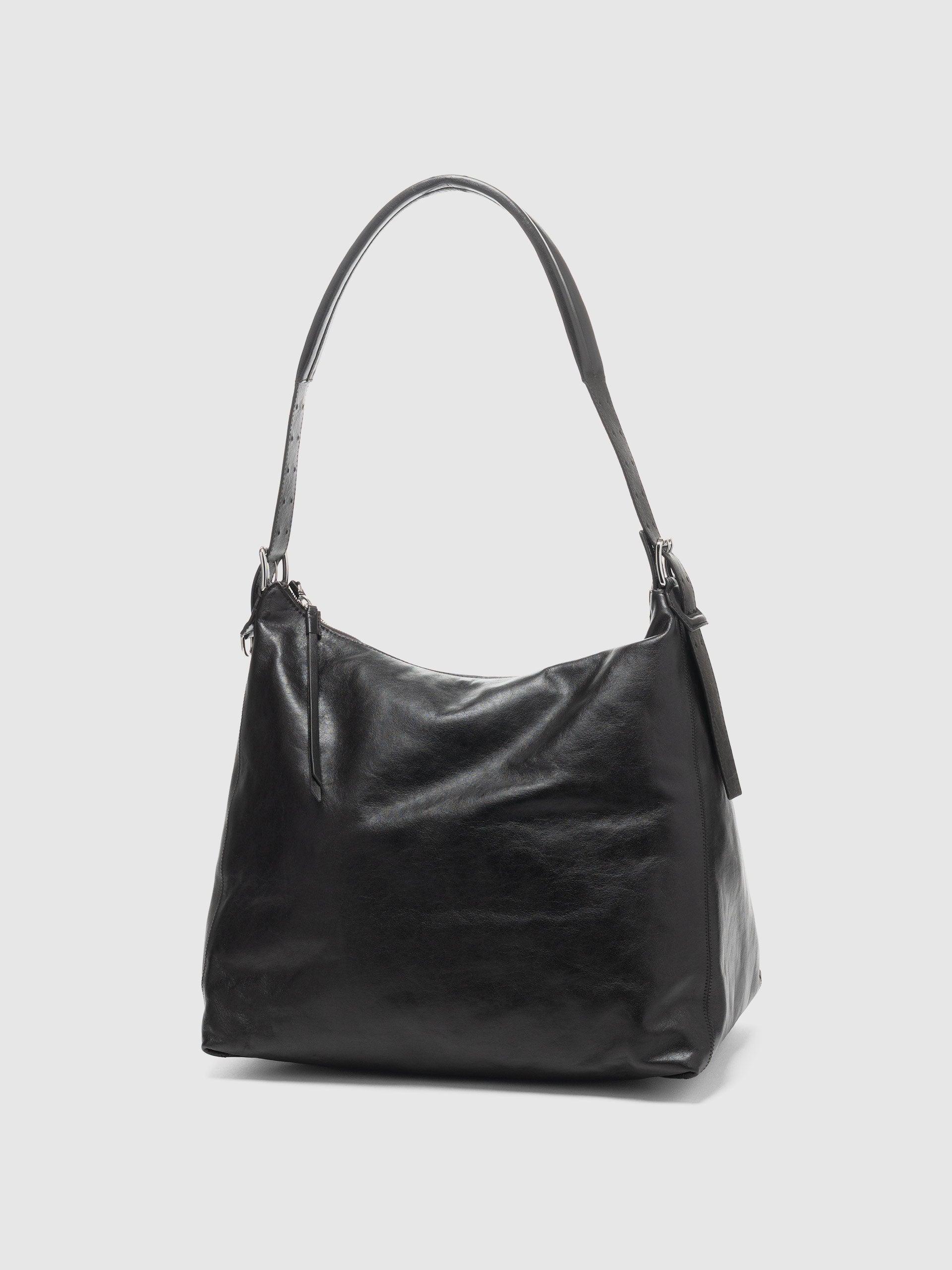 Belted Hobo Bag Dark Chocolate
