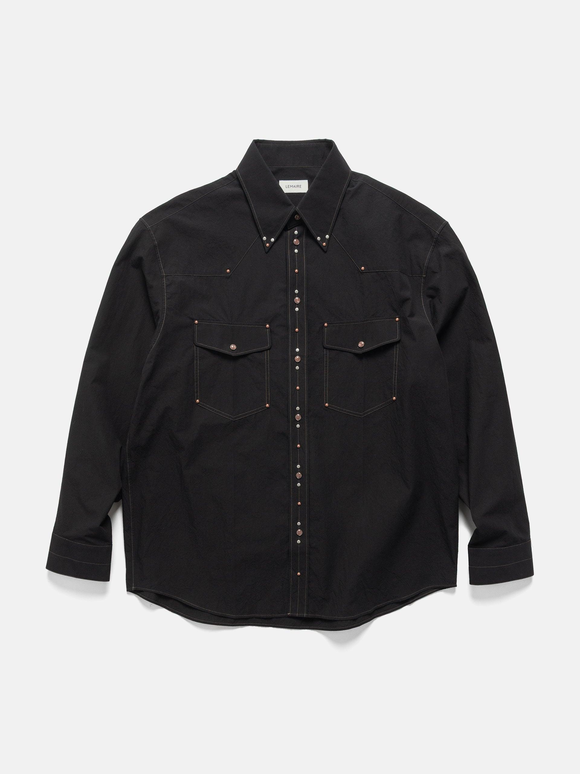 Shirt With Studs Black