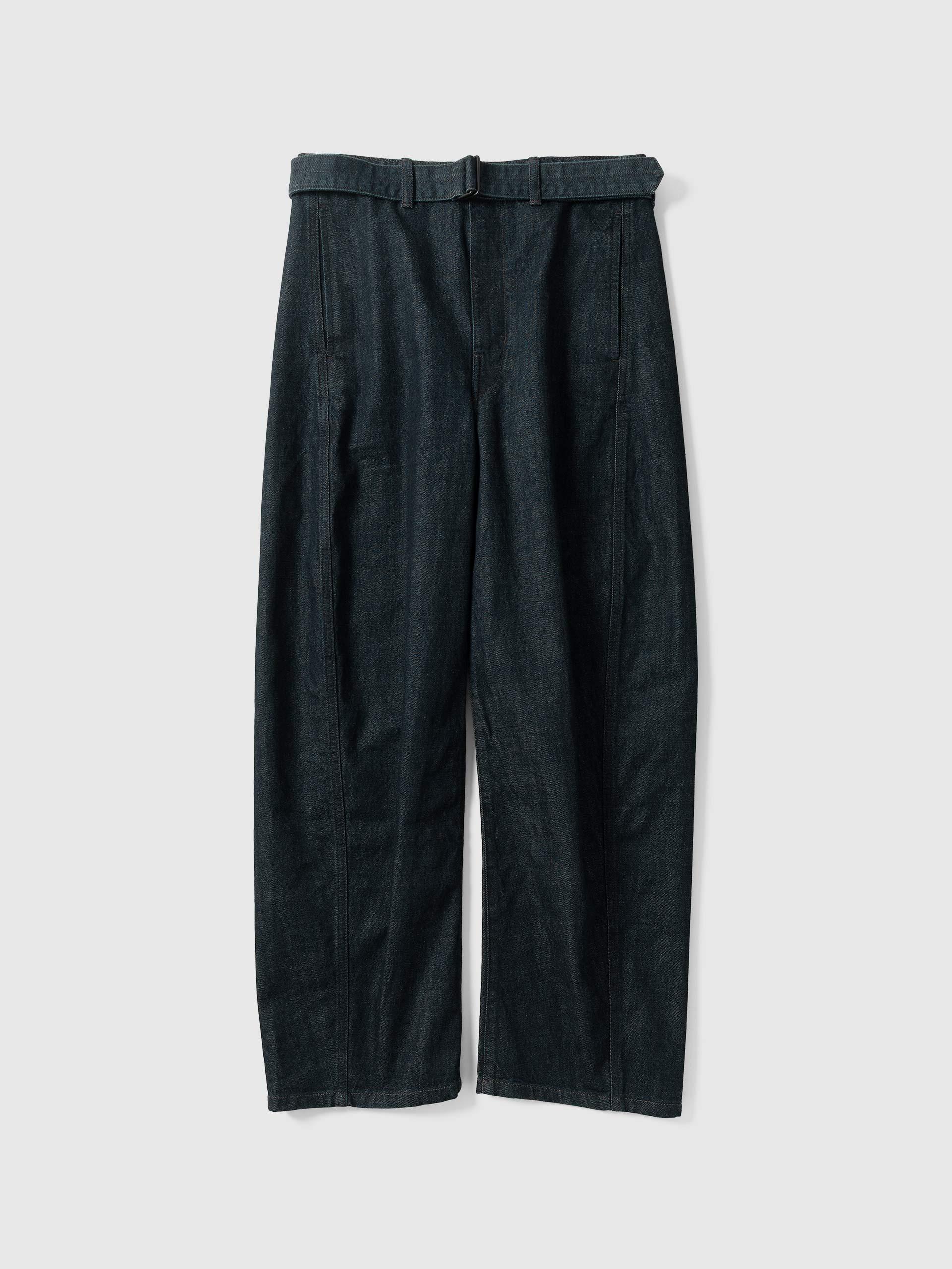 Twisted Belted Pants Denim Indigo