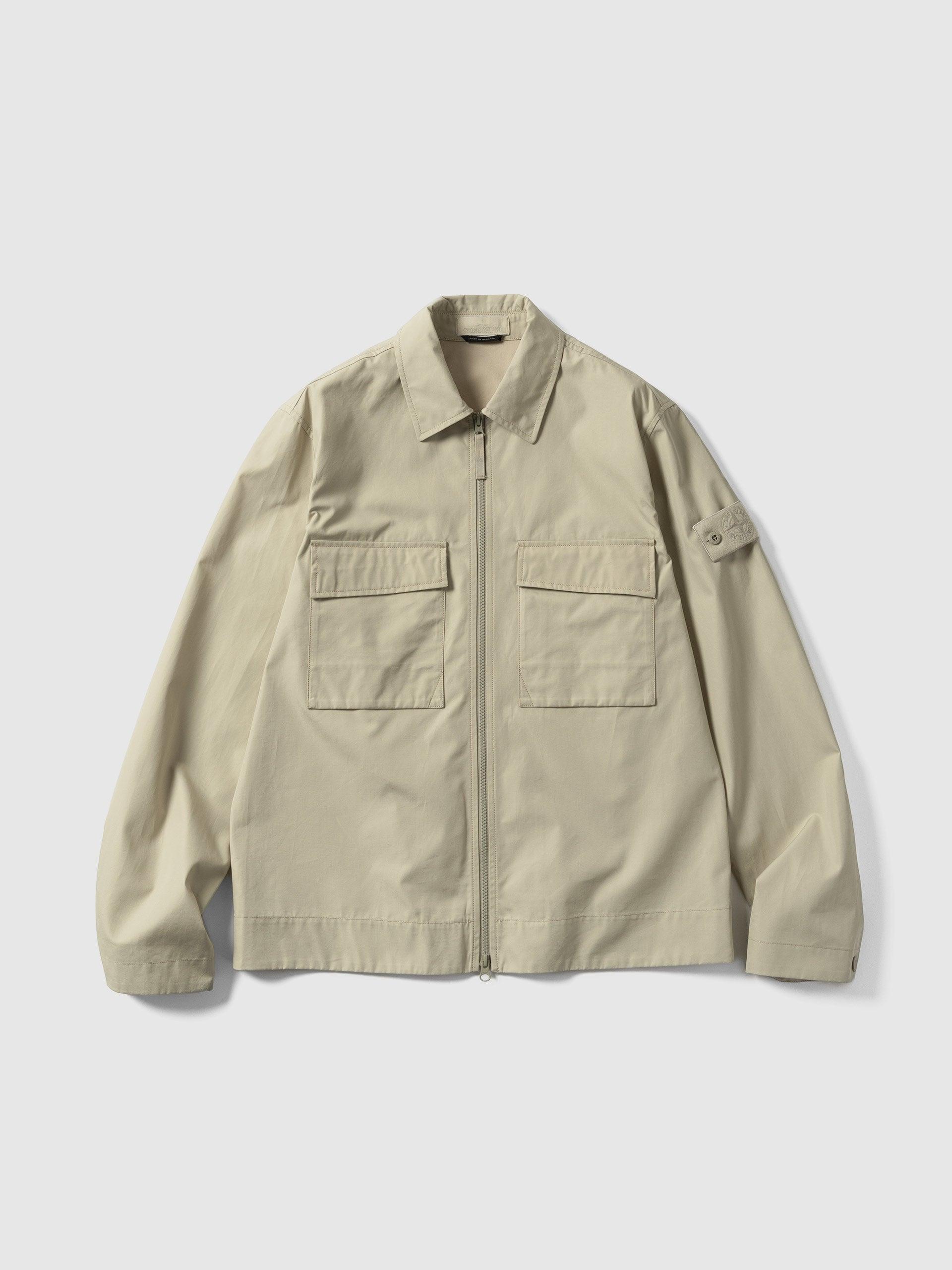 Ghost Piece All Weather Cotton Canvas Overshirt Beige