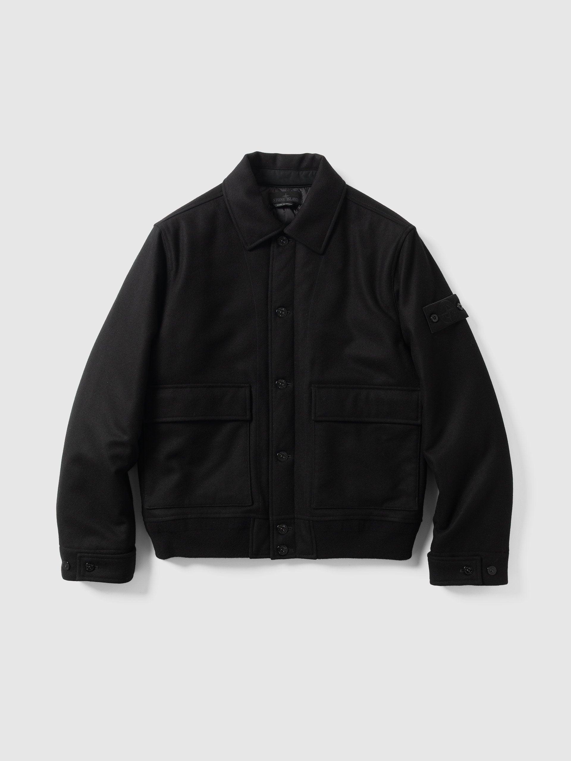 Ghost Piece Wool Nylon Flannel Black