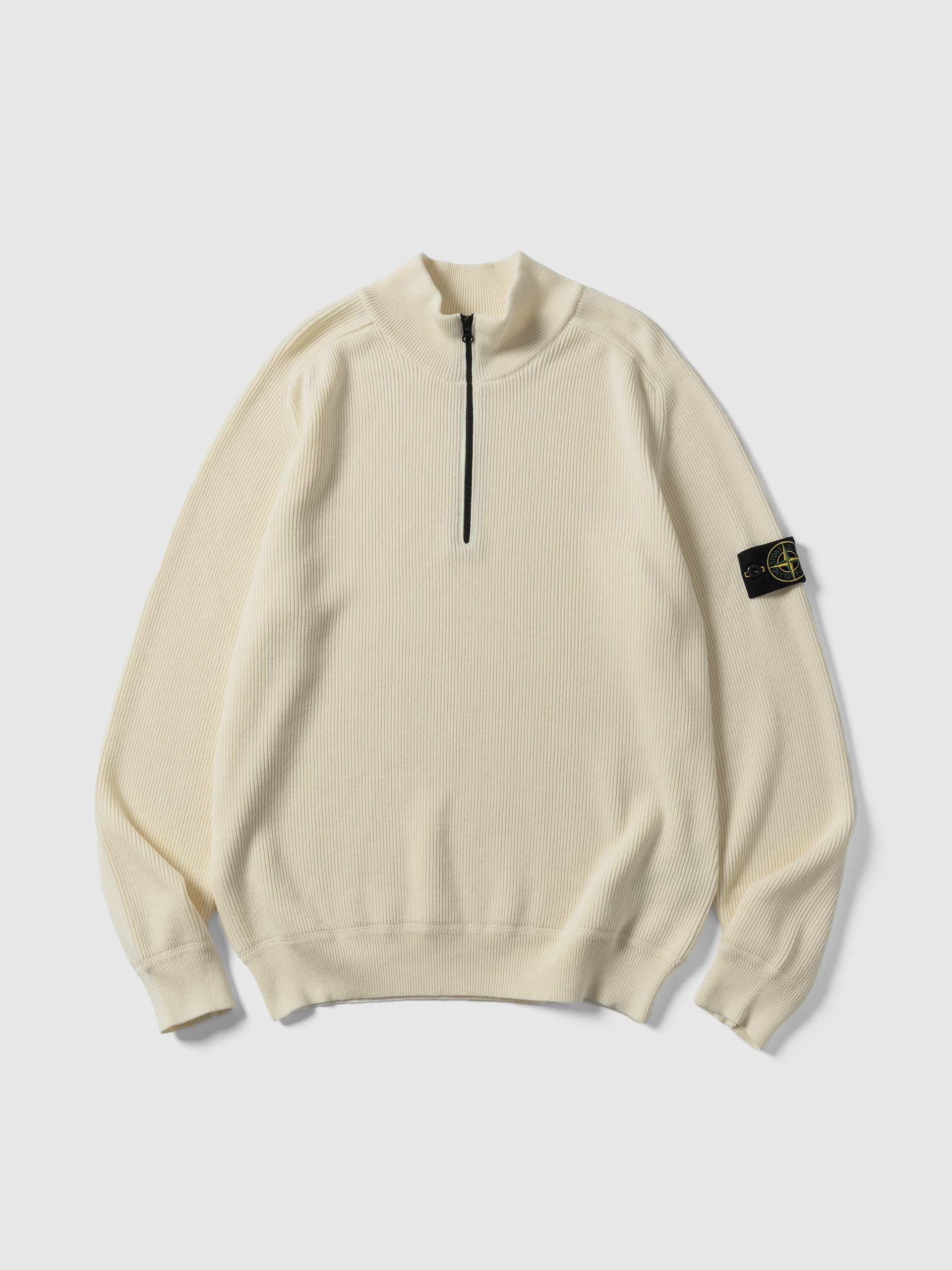 LS Knit Polo Ivory