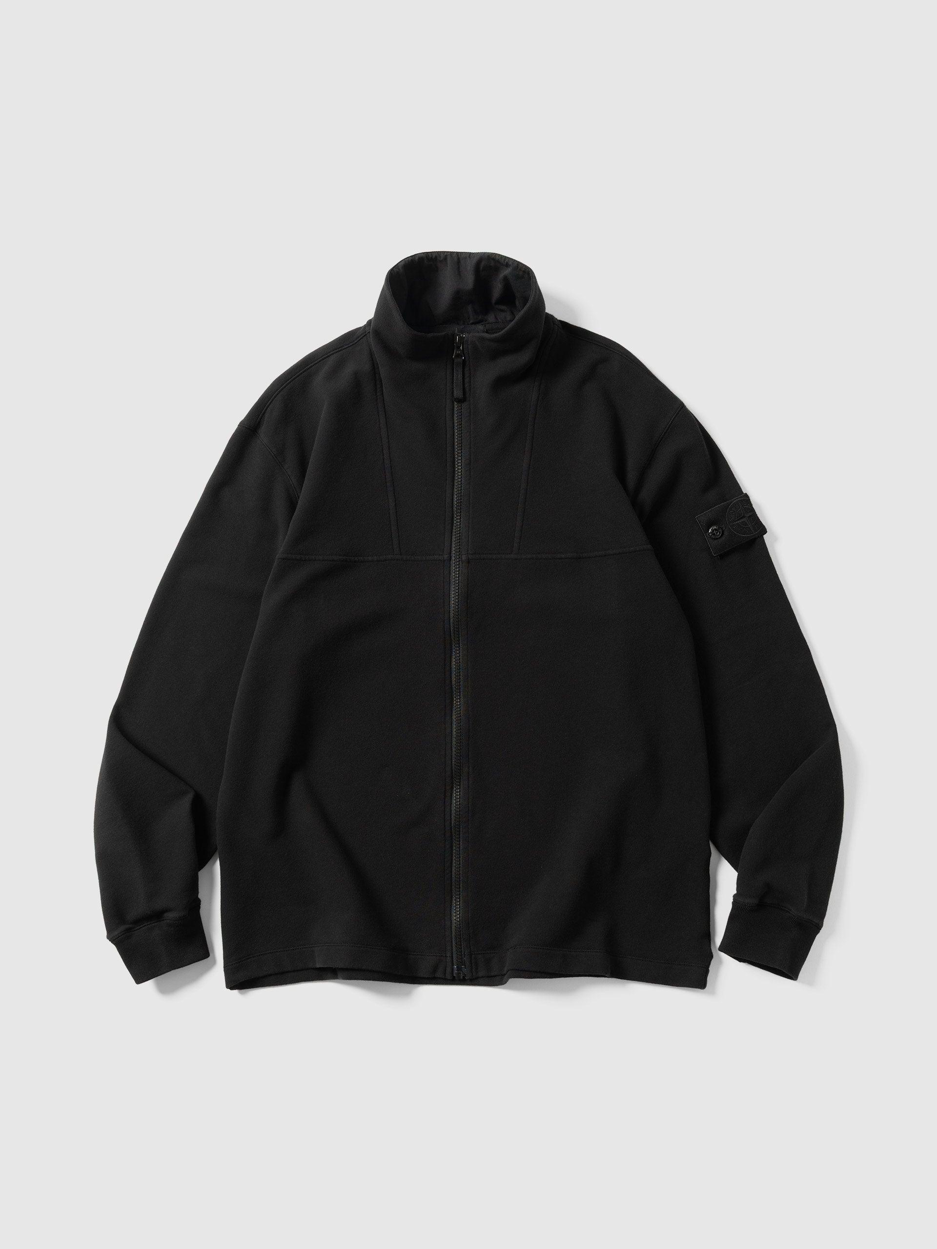 Ghost Piece Zip Up Cardigan Black