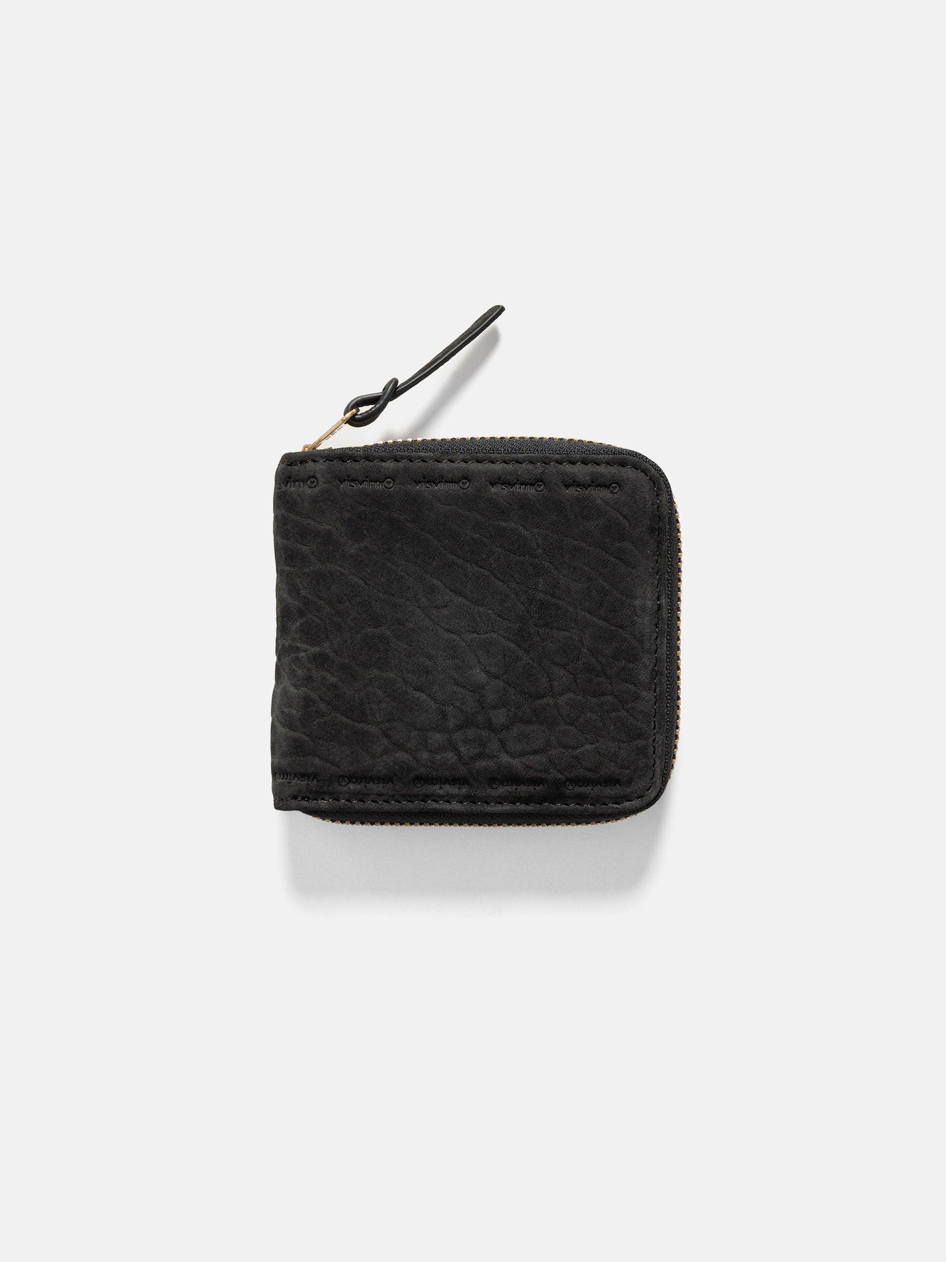 Suede Bi-Fold Wallet Black