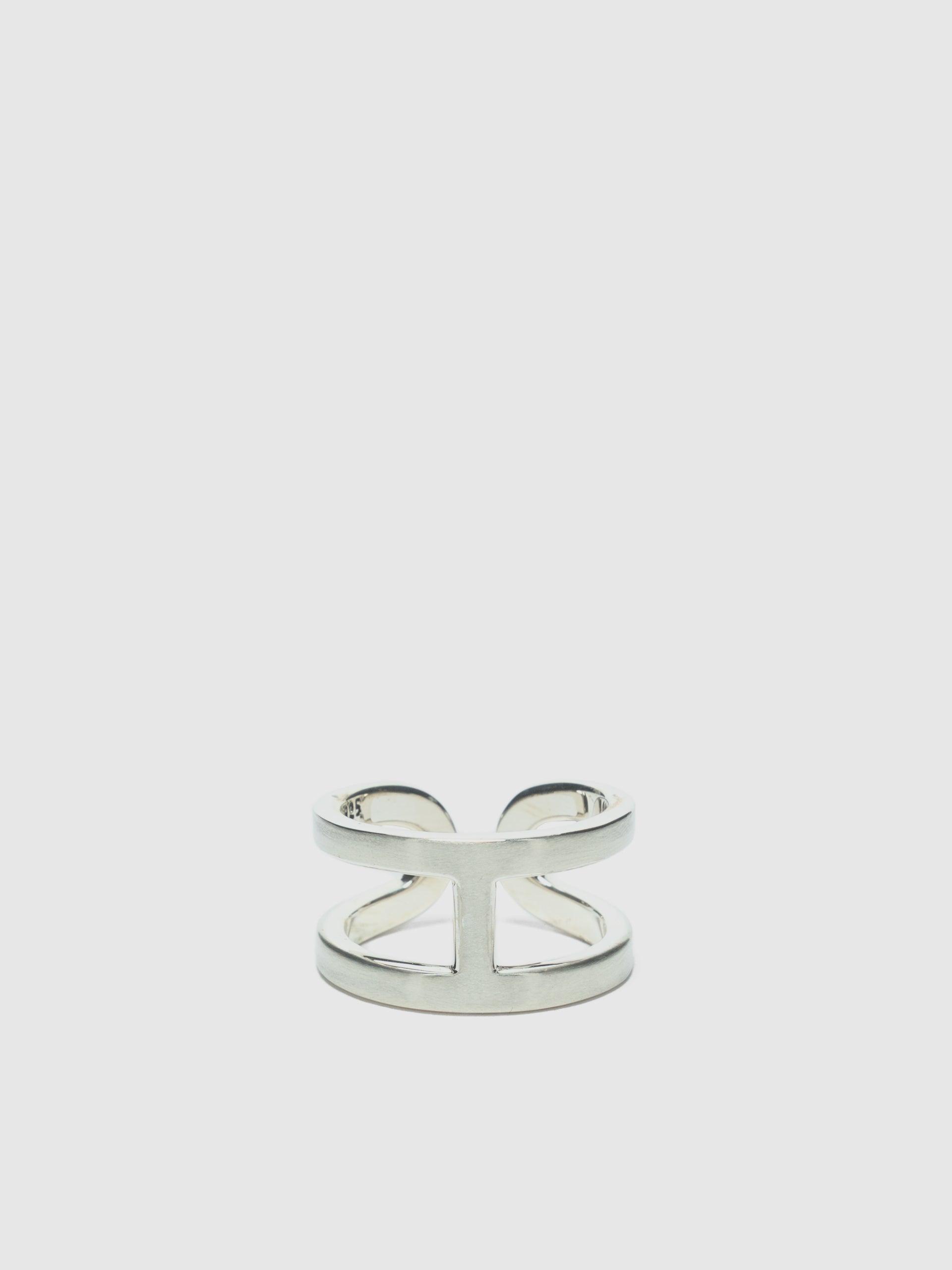 H Ring with Hair Line
