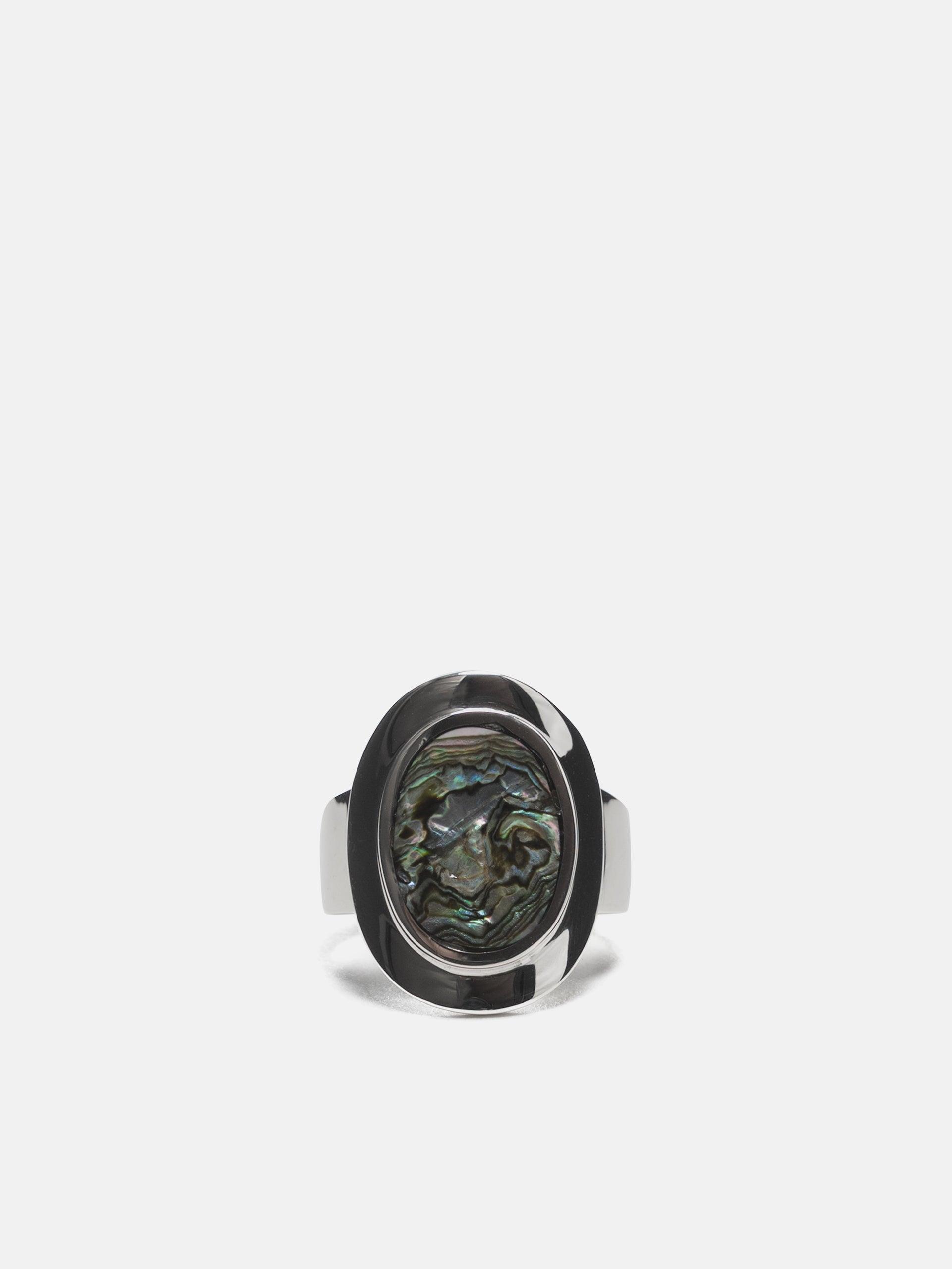 Amulet Ring with Abalone