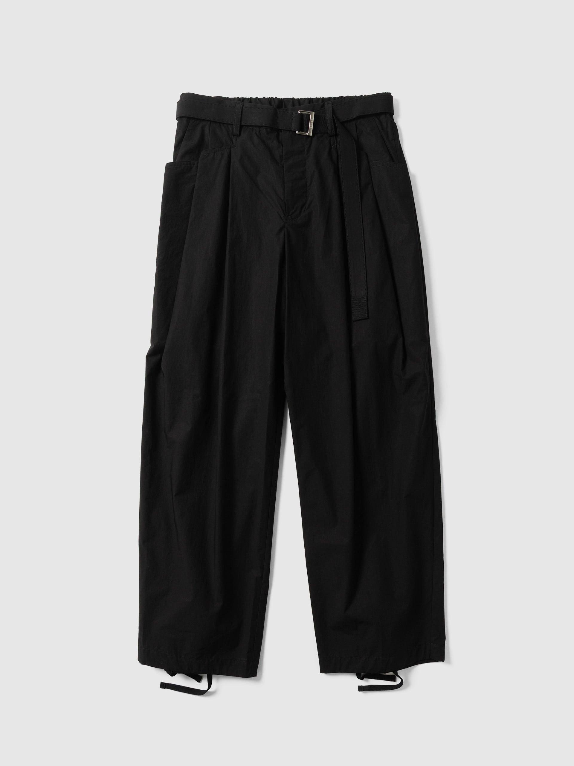 Cotton Typewriter Pants Black