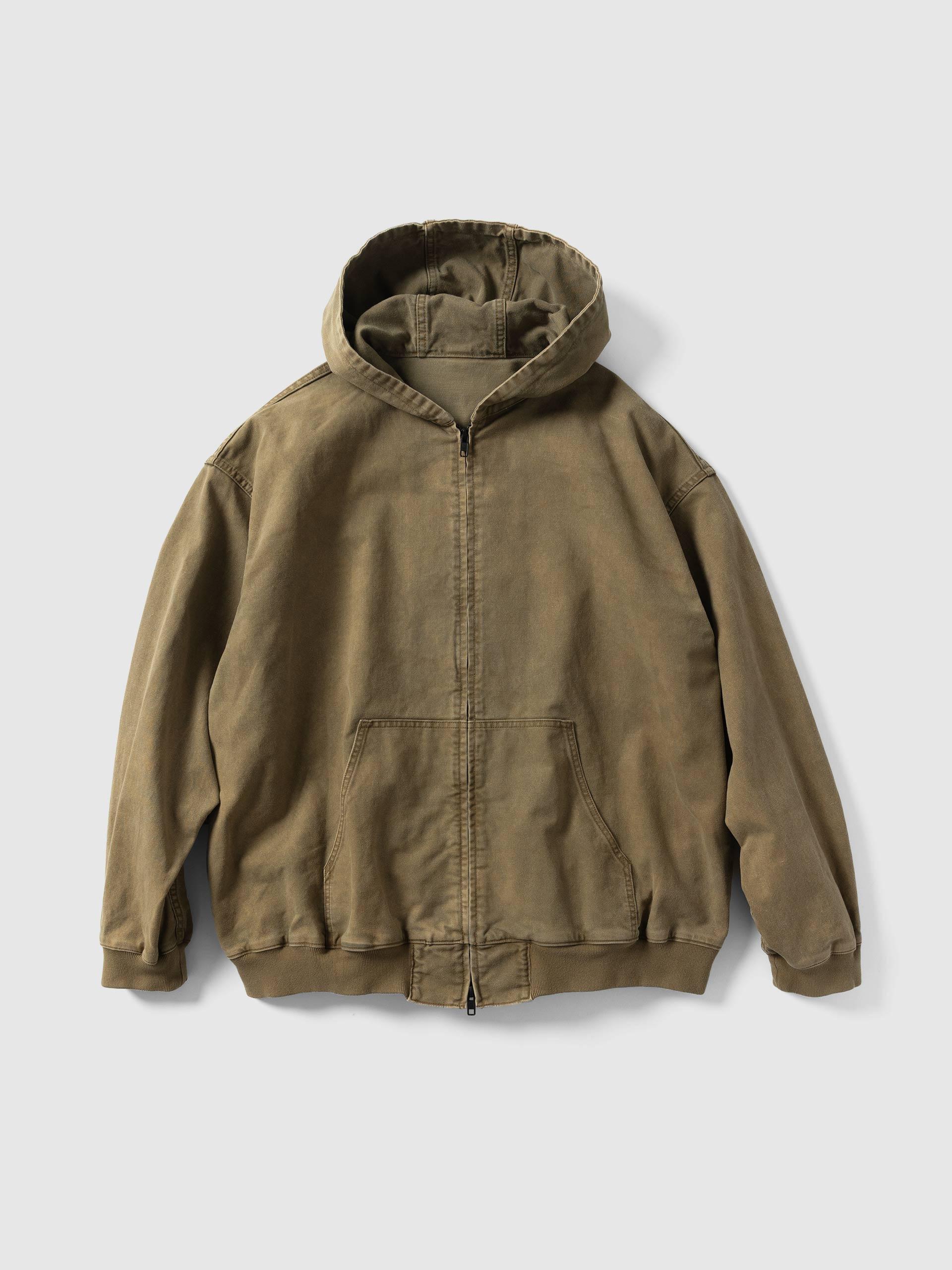 Sulfur Dyed Oxford Vintage Hood Jacket Khaki