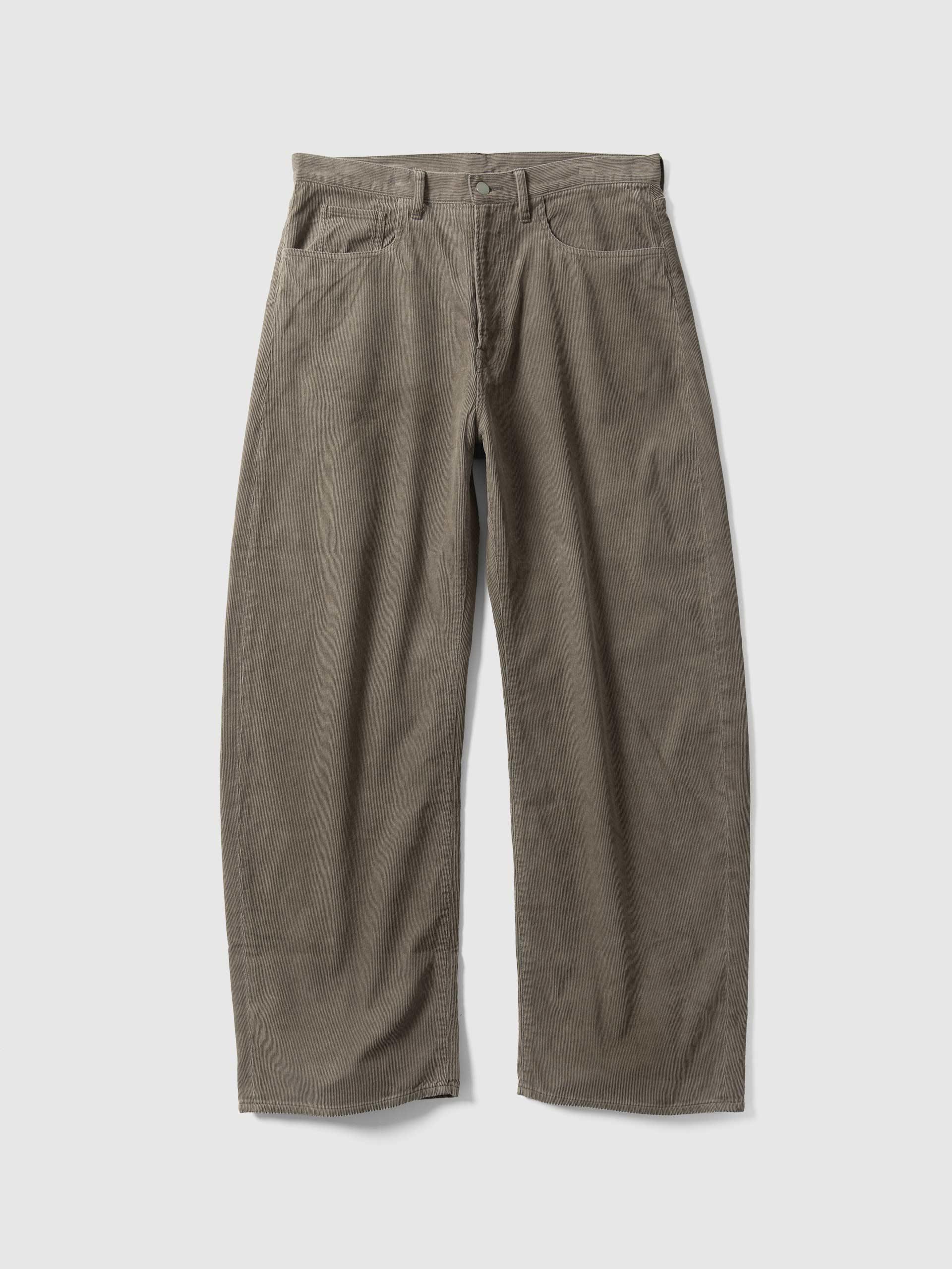 Vintage Corduroy Round Pants Taupe