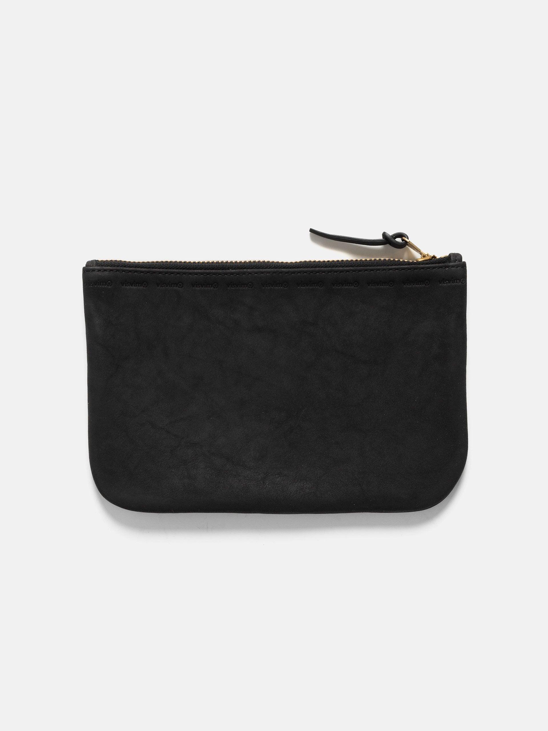 Leather Travel Pouch Black