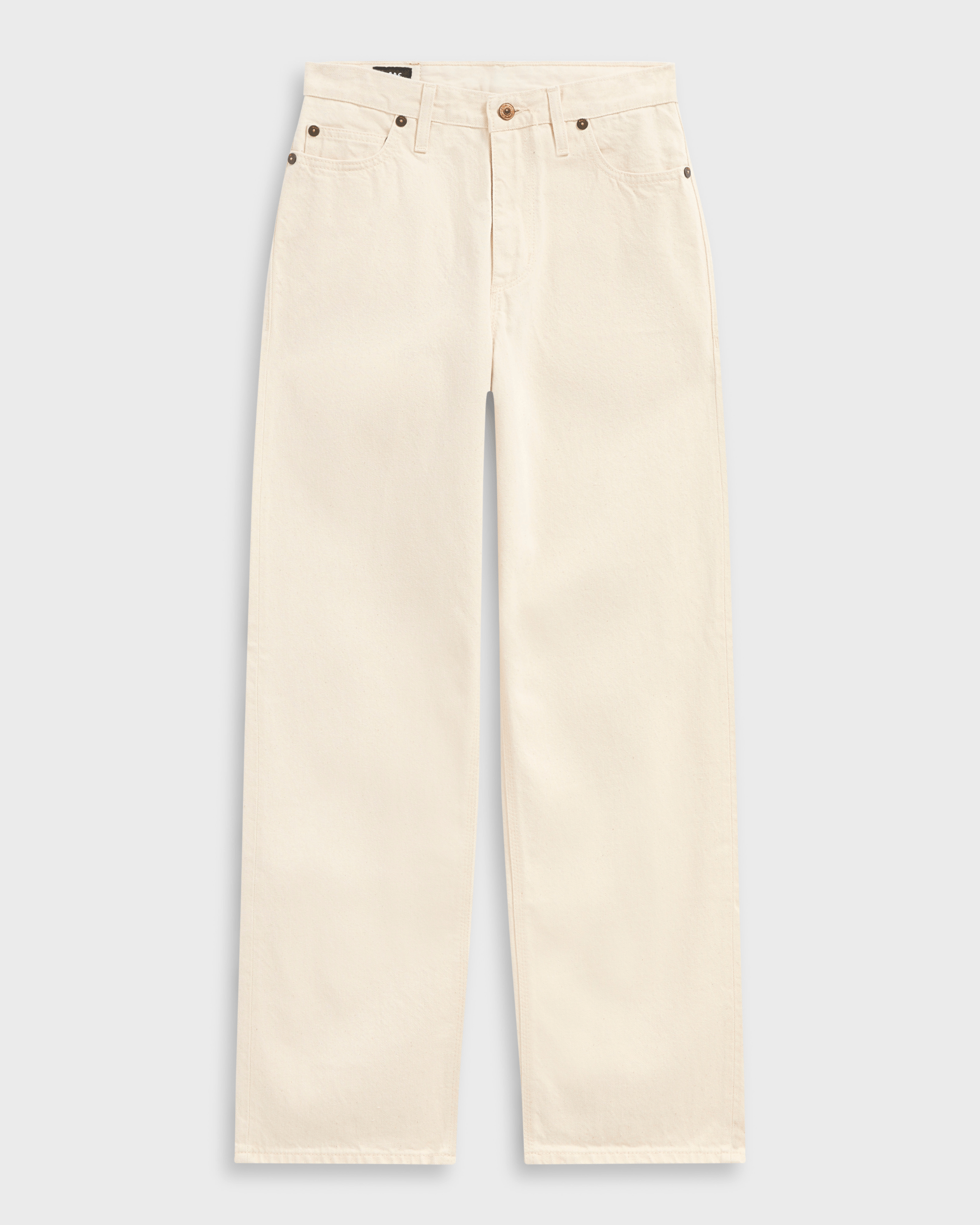 The Aurelia - Wide Straight Fit - Ecru One Wash.