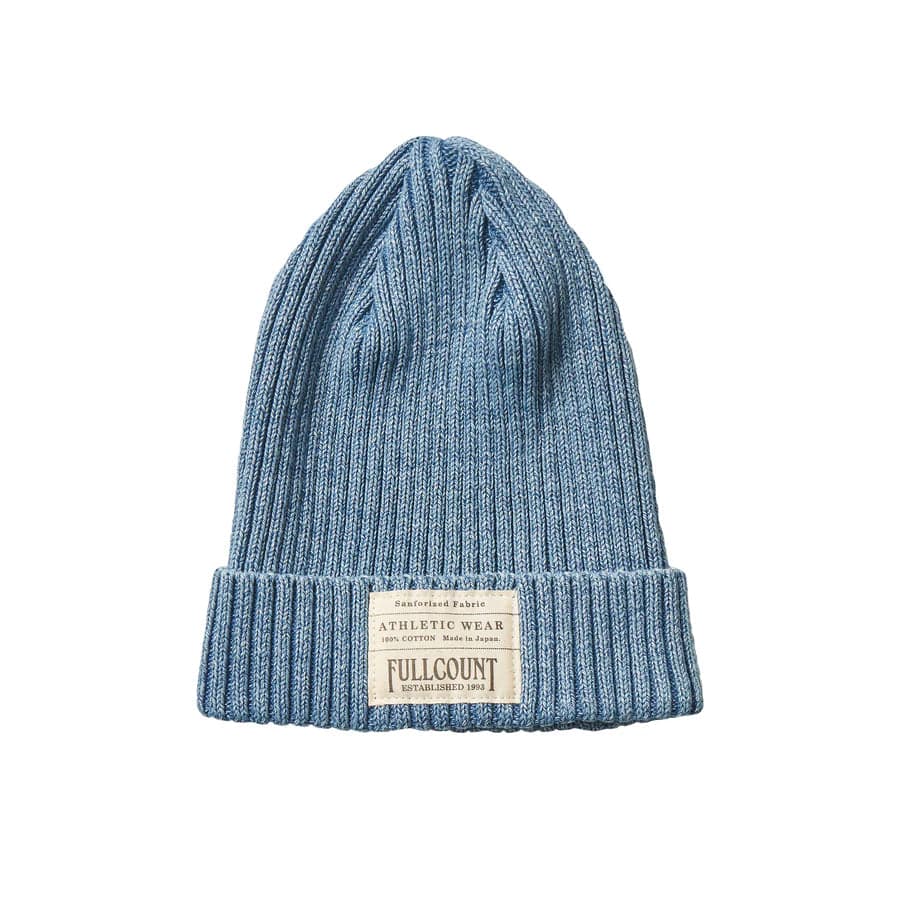 6817 Ribbed Watch Cap Faded Indigo