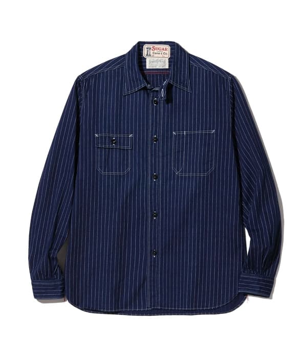SC25551 Fiction Romance 8.5oz Wabash Stripe Work Shirt Long Sleeve