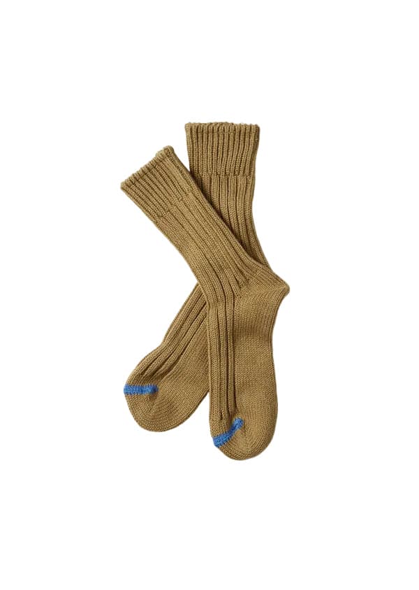 R1523 Chunky Ribbed Socks Olive