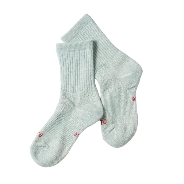 R1508 Double Face Mini Crew Socks Light Blue
