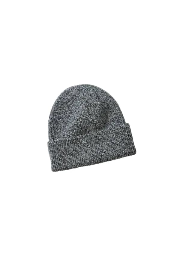 R5140 Washable Merino Seamless Beanie Marl Black