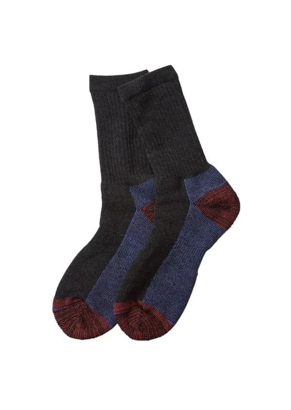 R1632 Double Face Socks Charcoal
