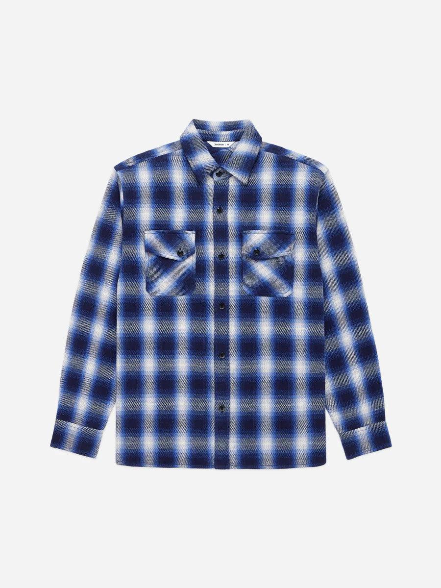 Crosscut Flannel Royal Blue