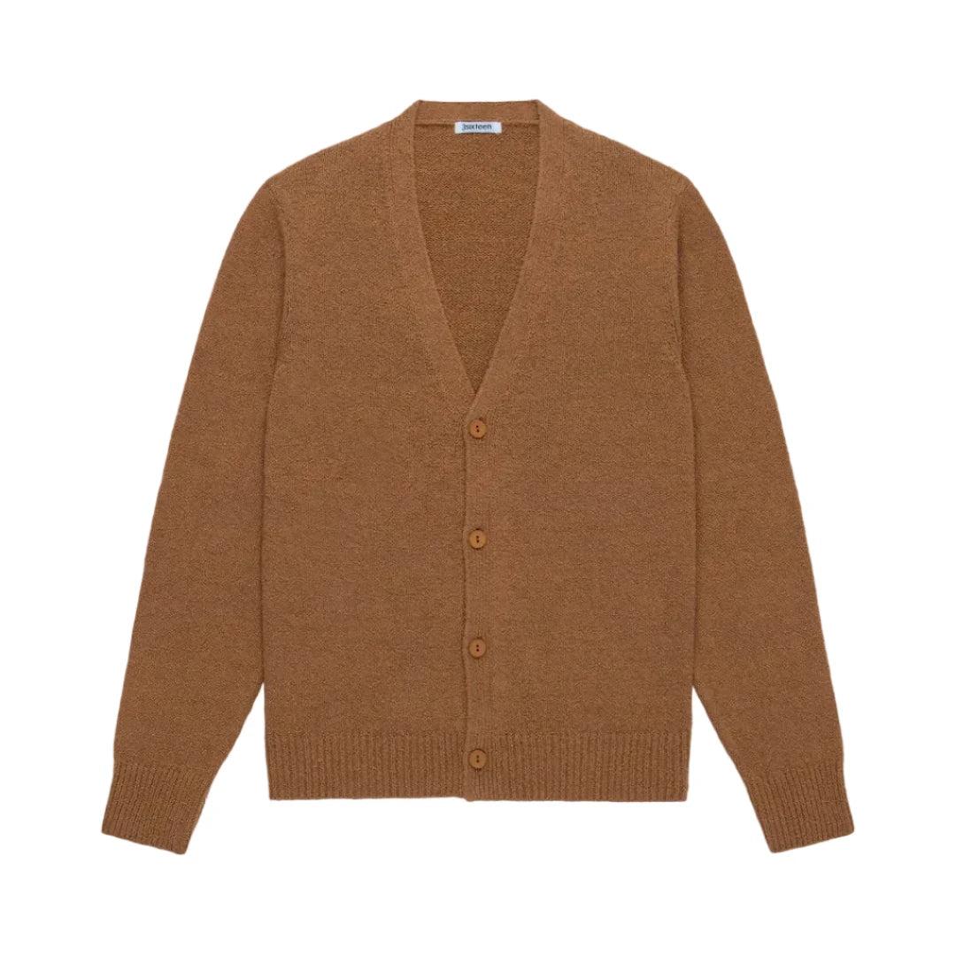 Classic Cardigan Ochre Boucle
