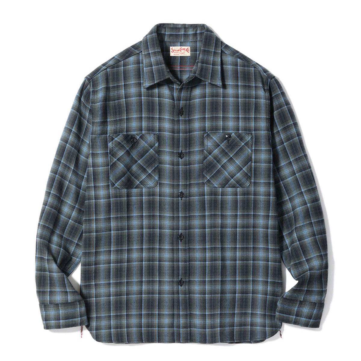 SC29563 Twill Check Work Shirt Black
