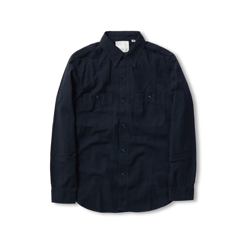 4810-22 Selvedge Chambray Shirt Black