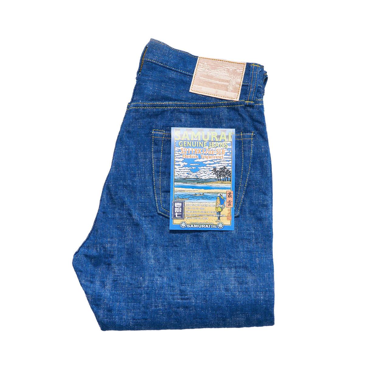 S211XX17oz-SLB Murakumo 17oz Japanese Selvedge Denim Relax Taper