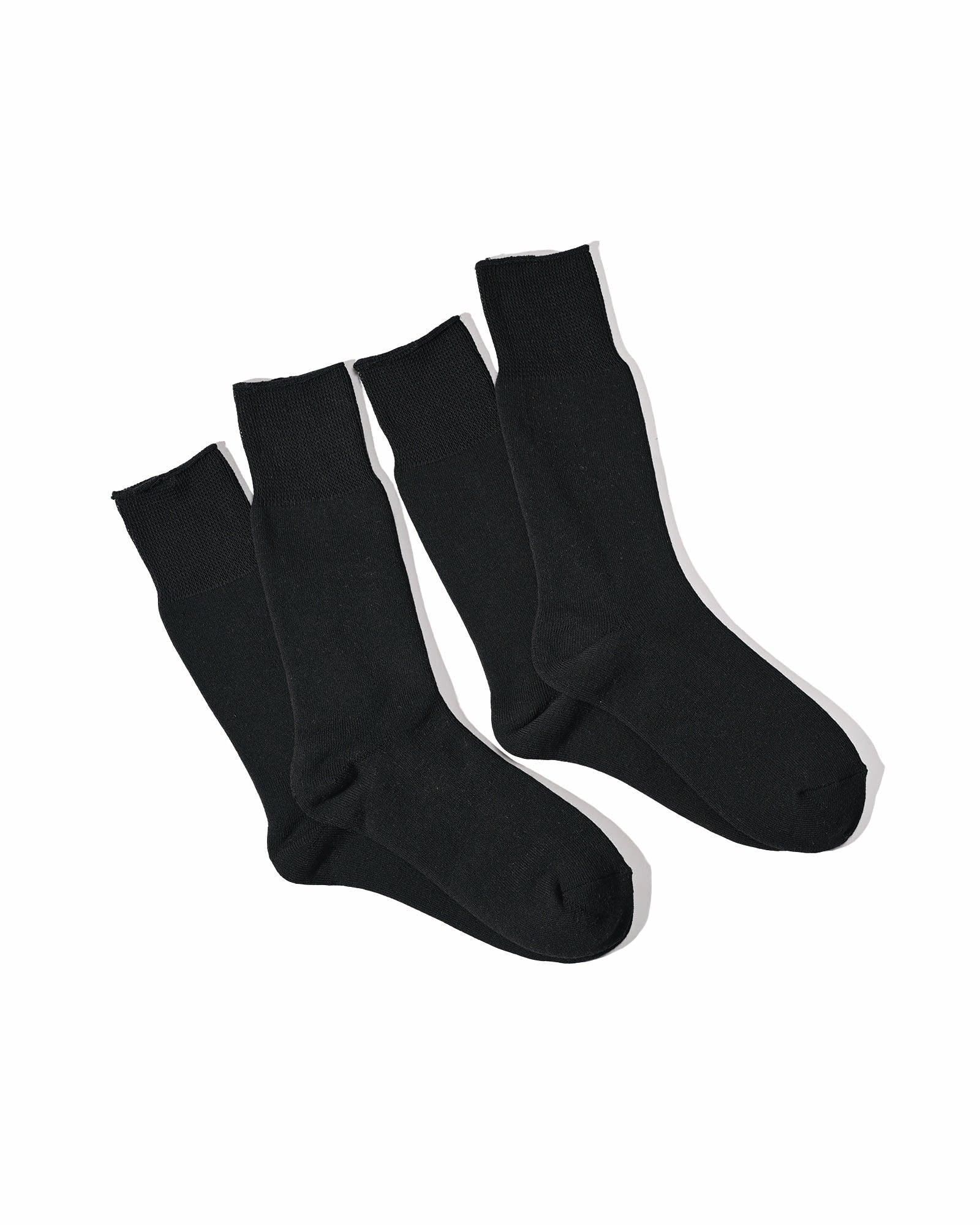 Full Pile Crew Sock 2Pack Black