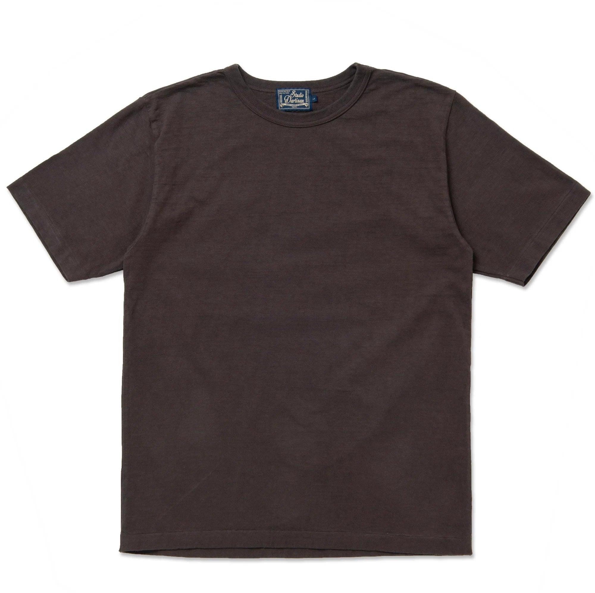 8204 Ishikawadai Tubular Knit Jersey T-Shirt Charcoal Black
