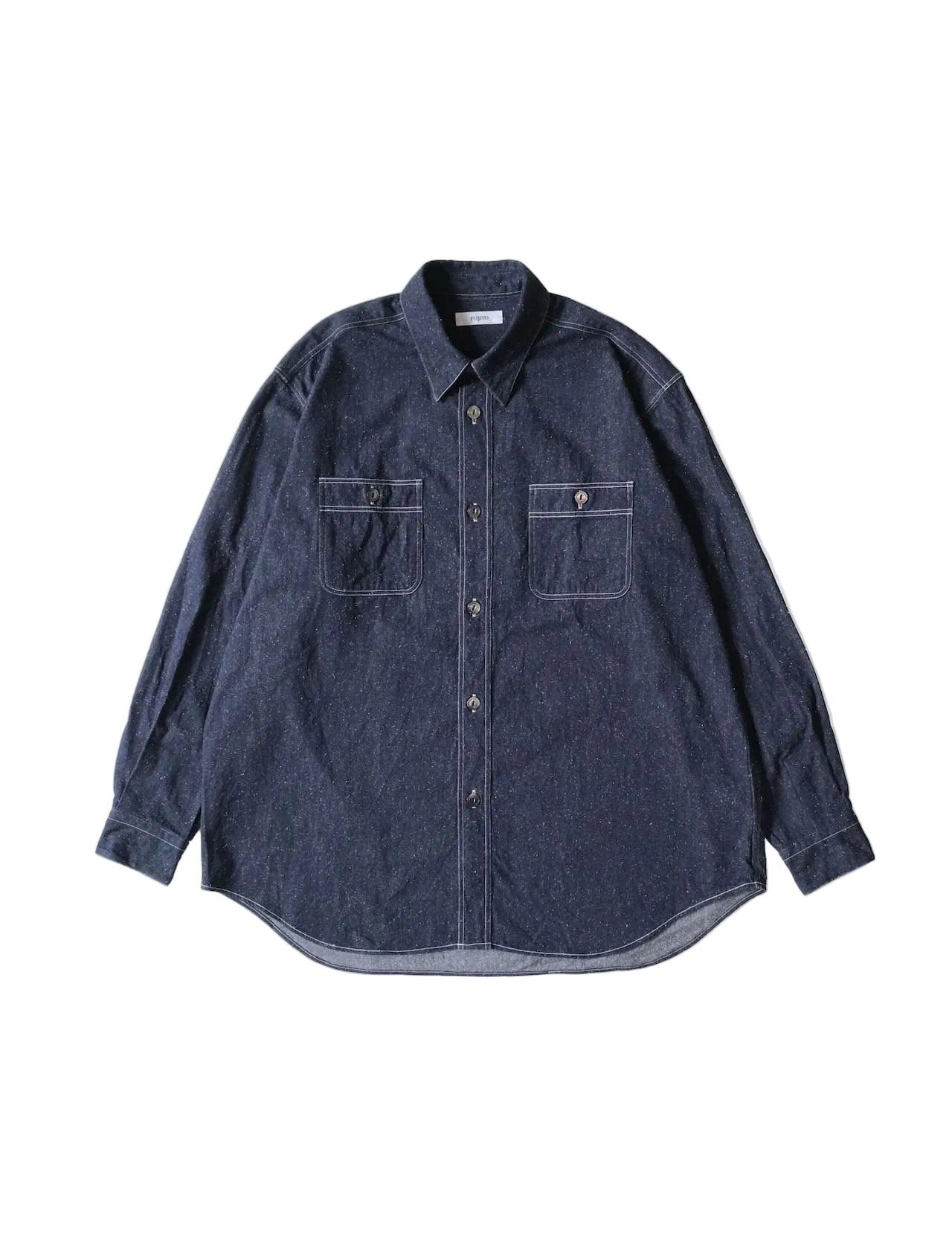 BS Work Shirt Indigo Blue Cotton/Silk Chambray