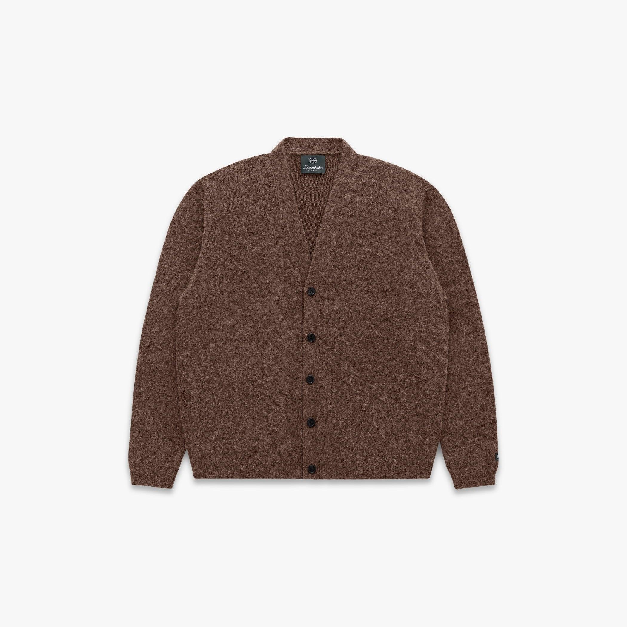 Amos Alpaca Cardigan Brown