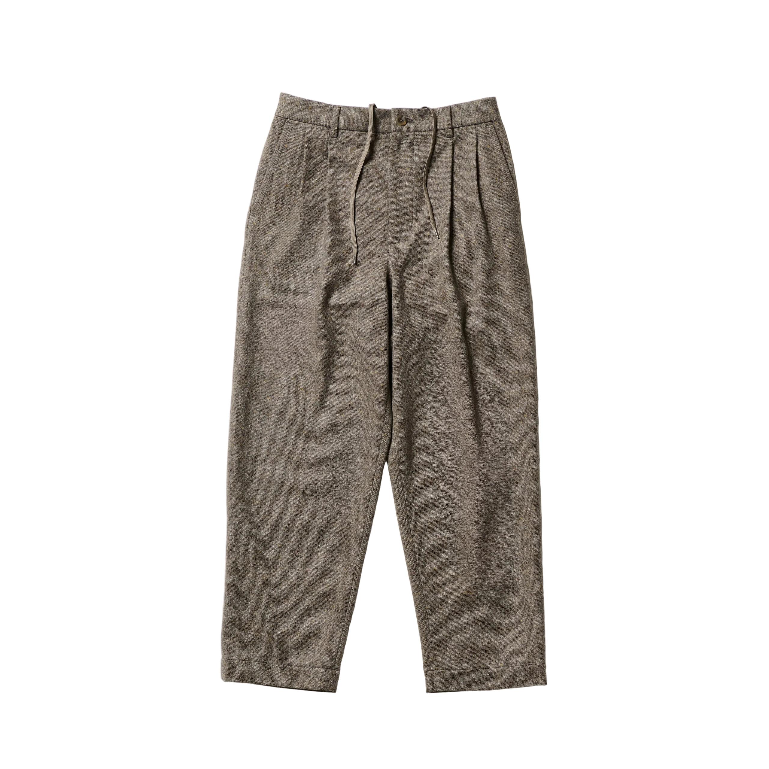 VTD-0525-PT 2 Tuck Easy Trouser Dark Sepia