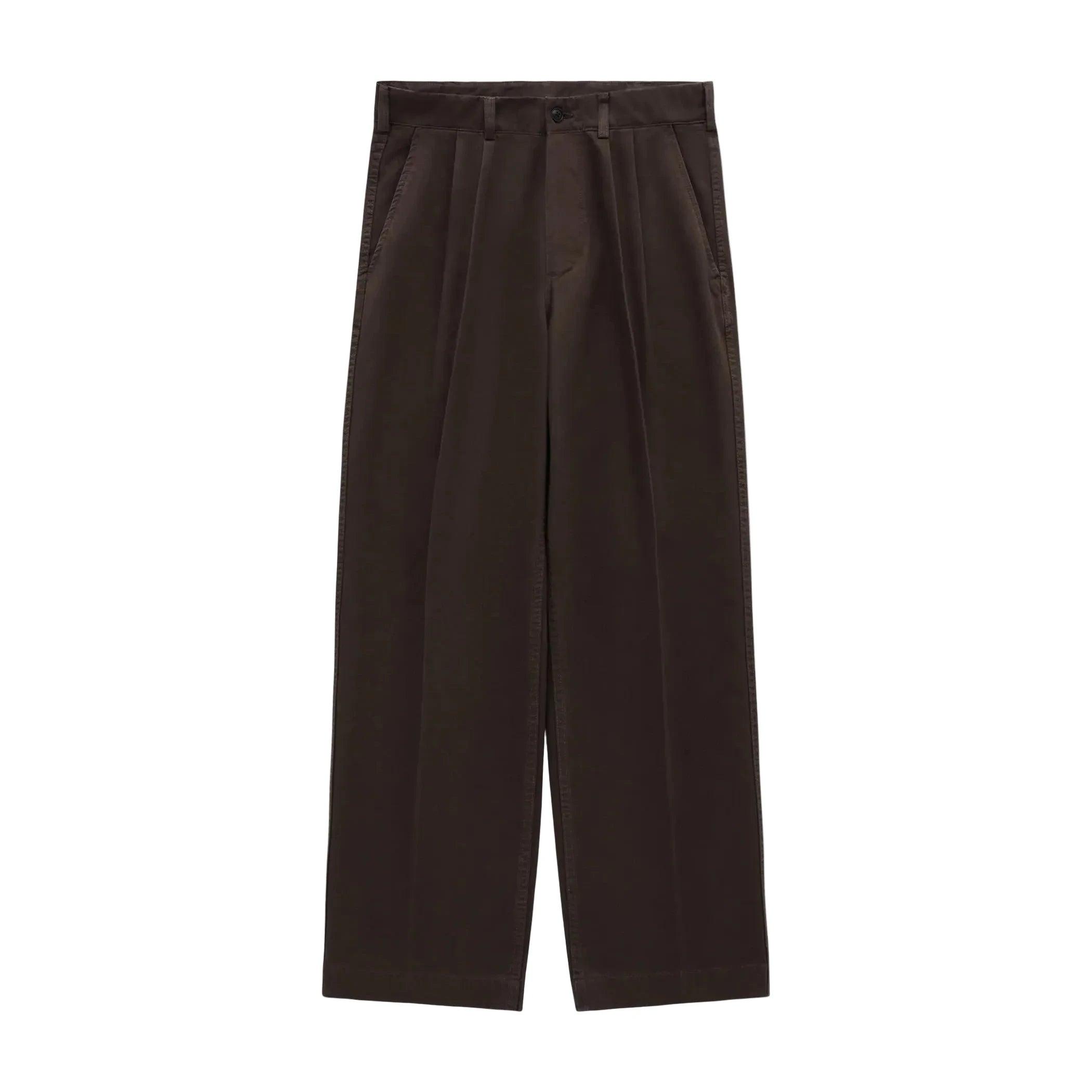 Canal Pleated Twillform Pant Black Olive