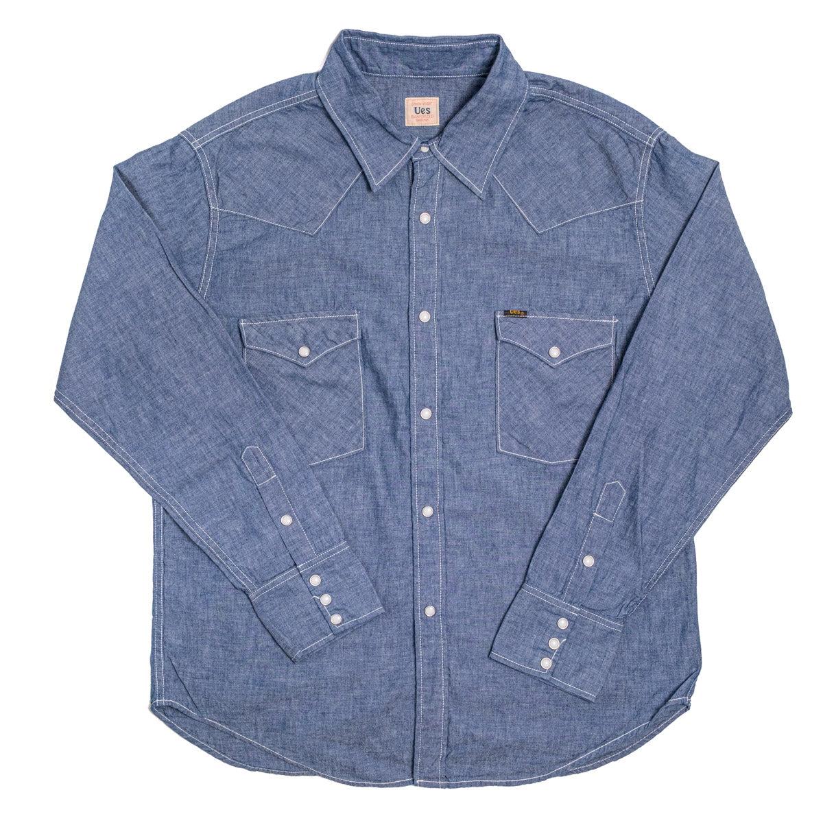 522511 Western Shirt 5oz Chambray Indigo