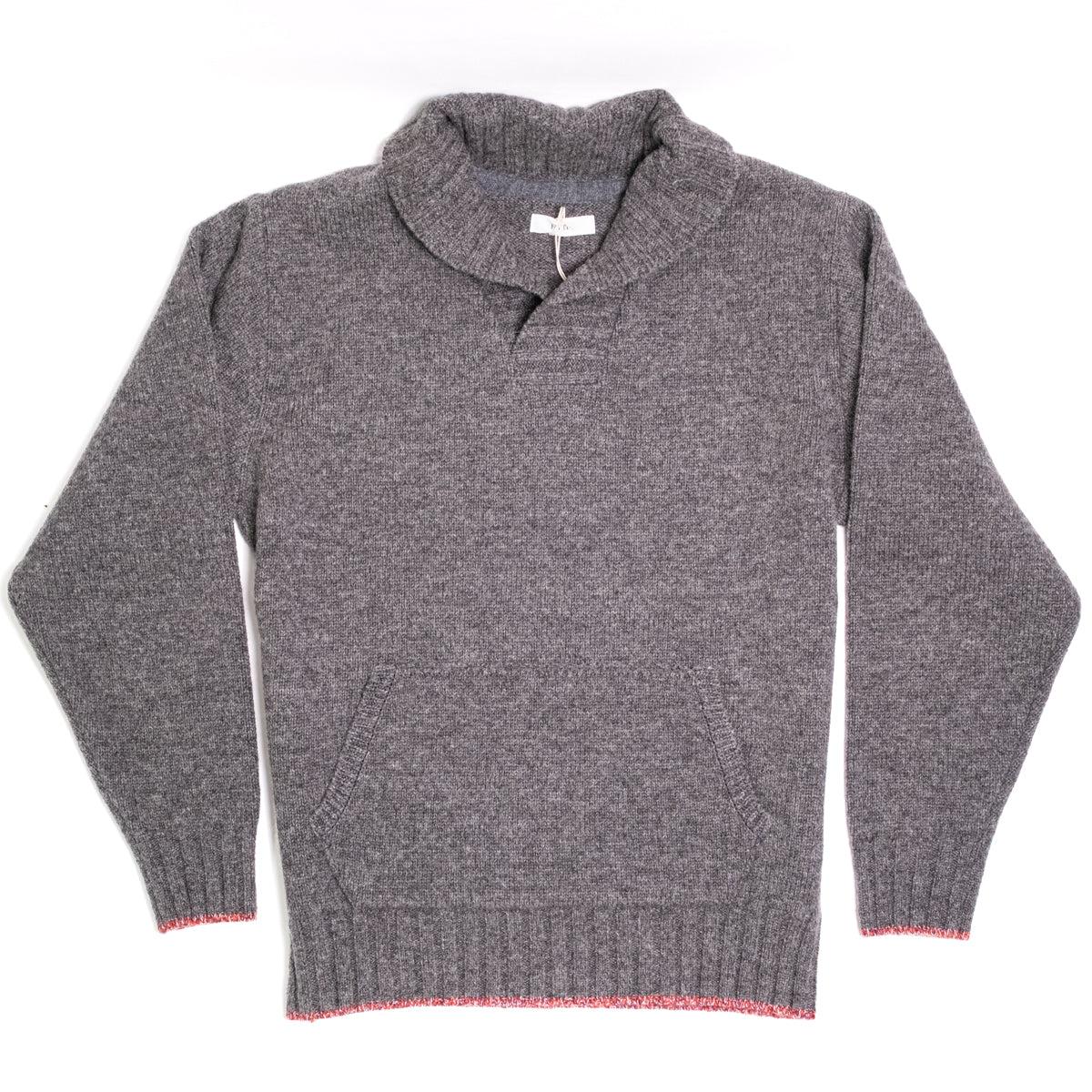 Shawl Collar Sweater Charcoal