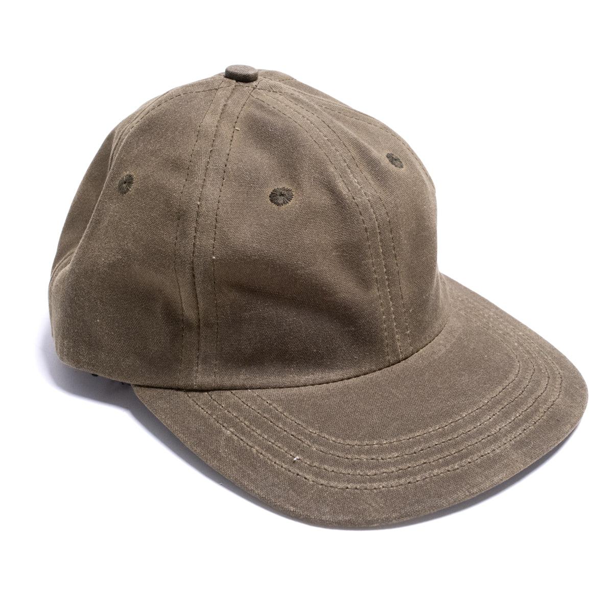 Unstructured Baseball Hat Wax Cotton Loden