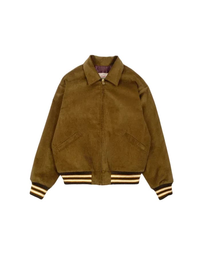 60's Cut Team Jacket Olive Drab Corduroy