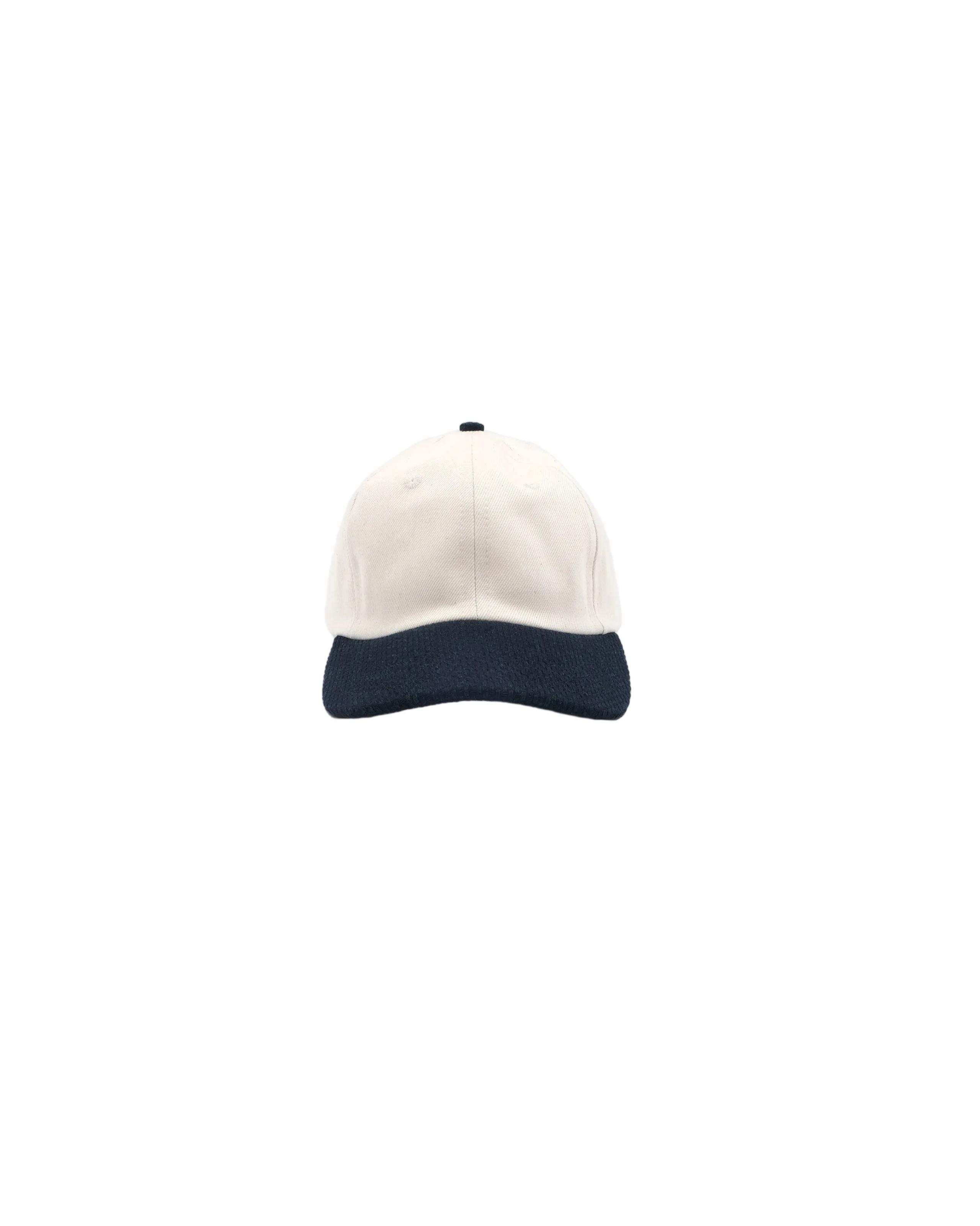 Baseball Hat Natural Selvedge Denim/Indigo Sashiko