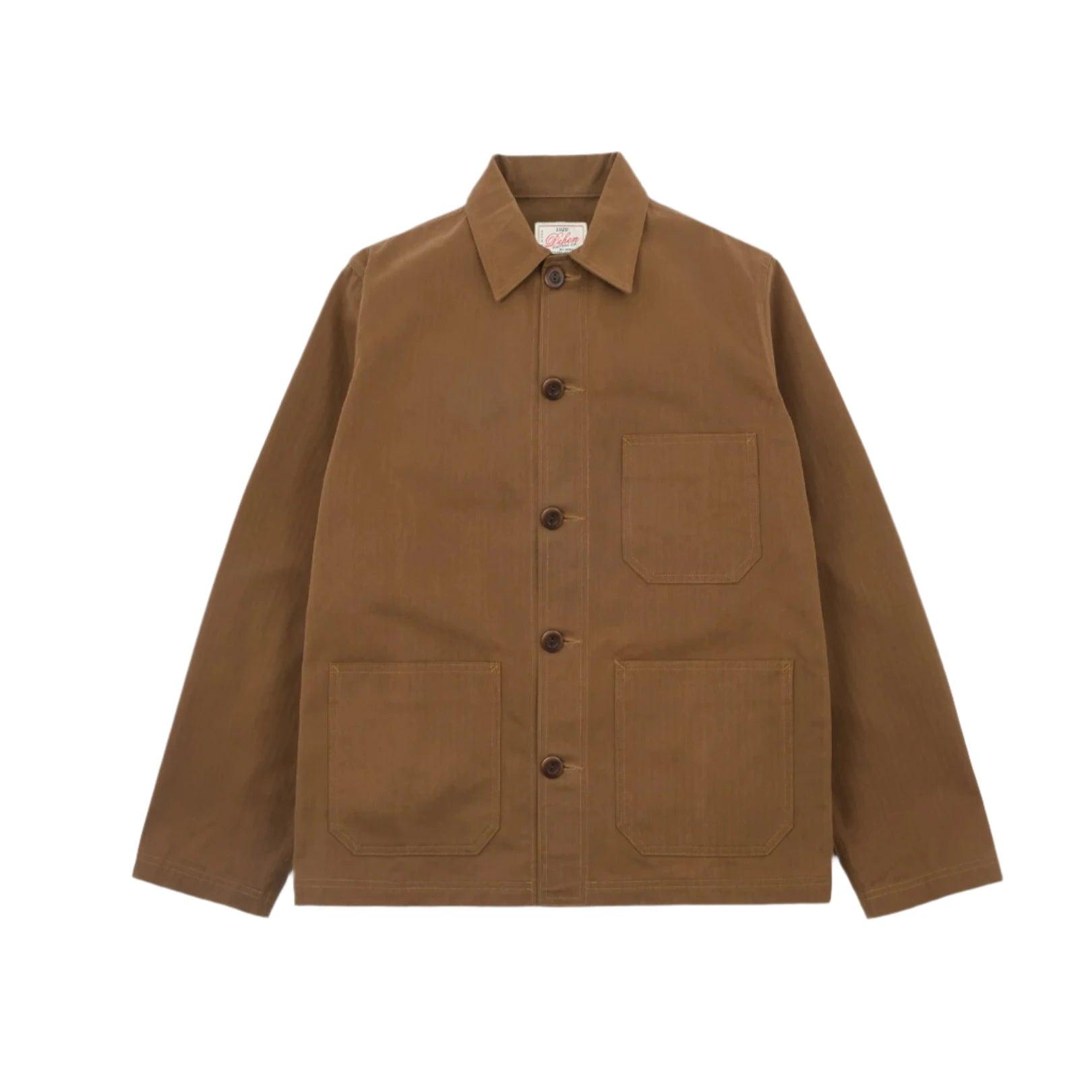 Woven Chore Coat Nicotine