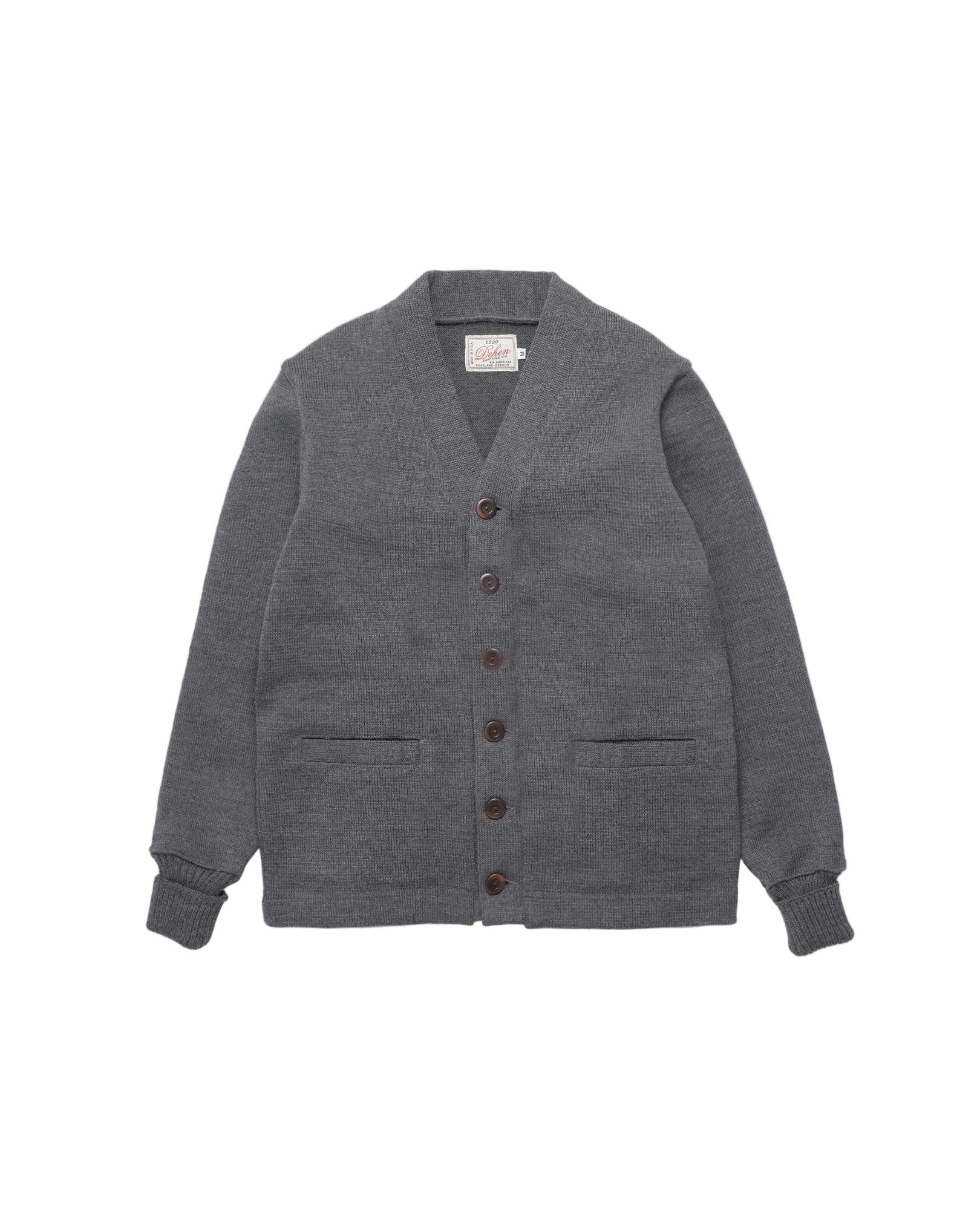 Classic  Cardigan Sweater Charcoal