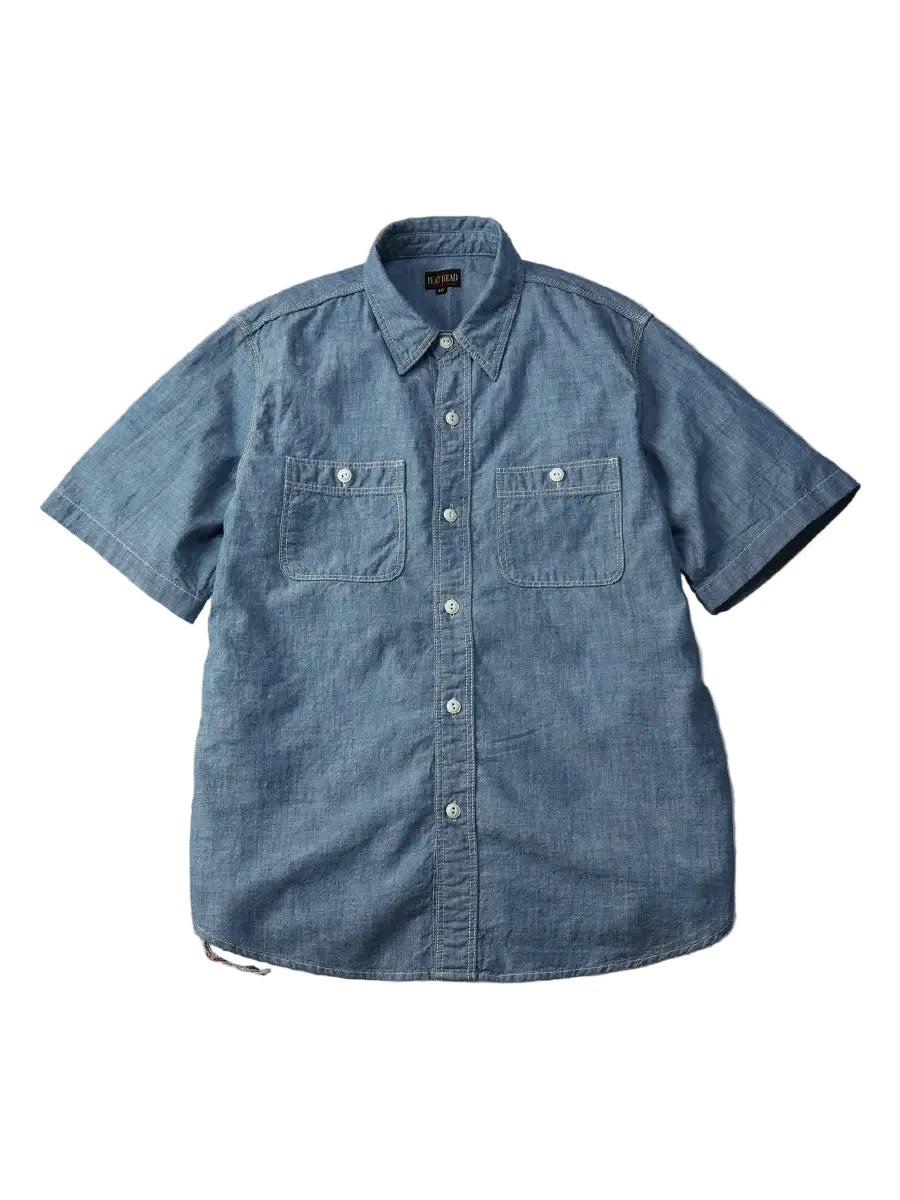 FN-SCK-010S 5oz S/S Chambray Work Shirt Blue