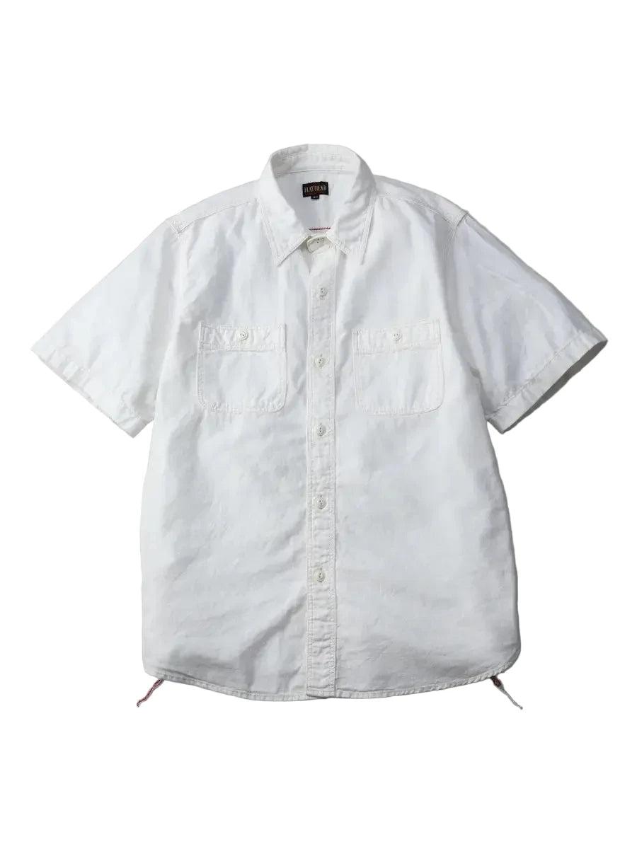 FN-SCK-010S 5oz S/S Chambray Work Shirt White
