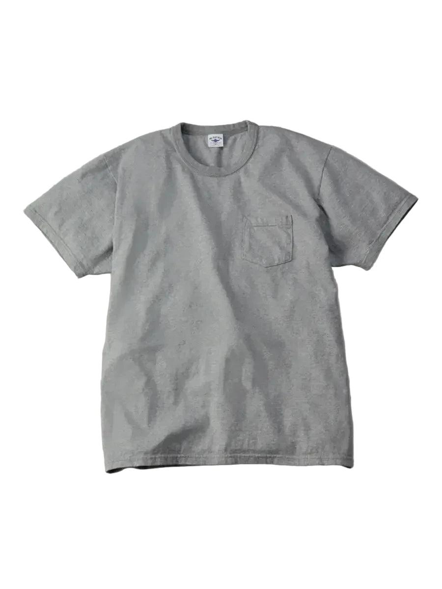 FN-THC-101P Three Needle Loopwheel Pocket Tee Grey