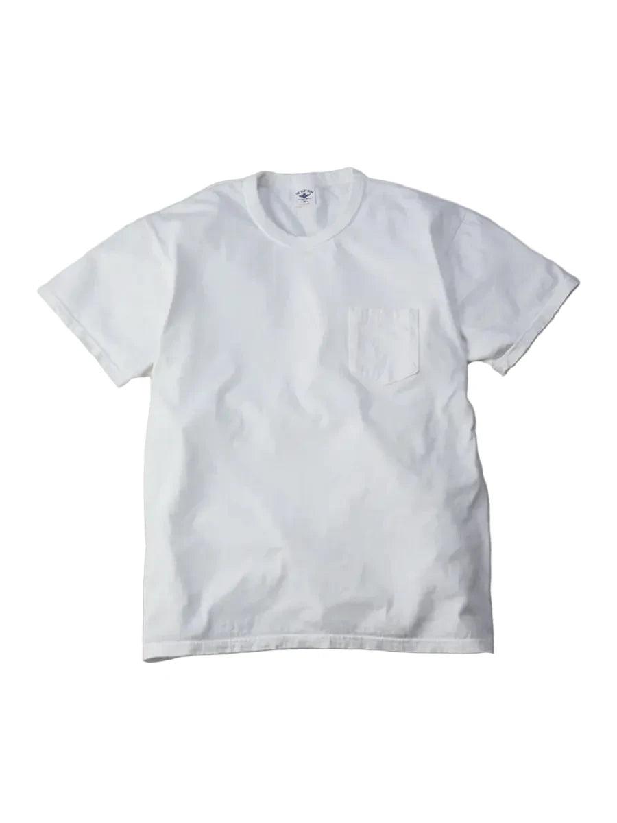 FN-THC-101P Three Needle Loopwheel Pocket Tee White
