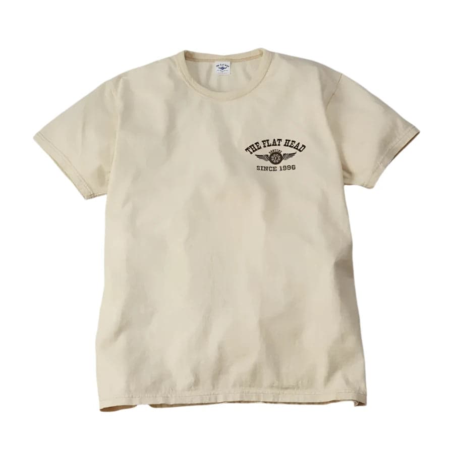 FN-THC-202 Flying Wheel Tee Ivory