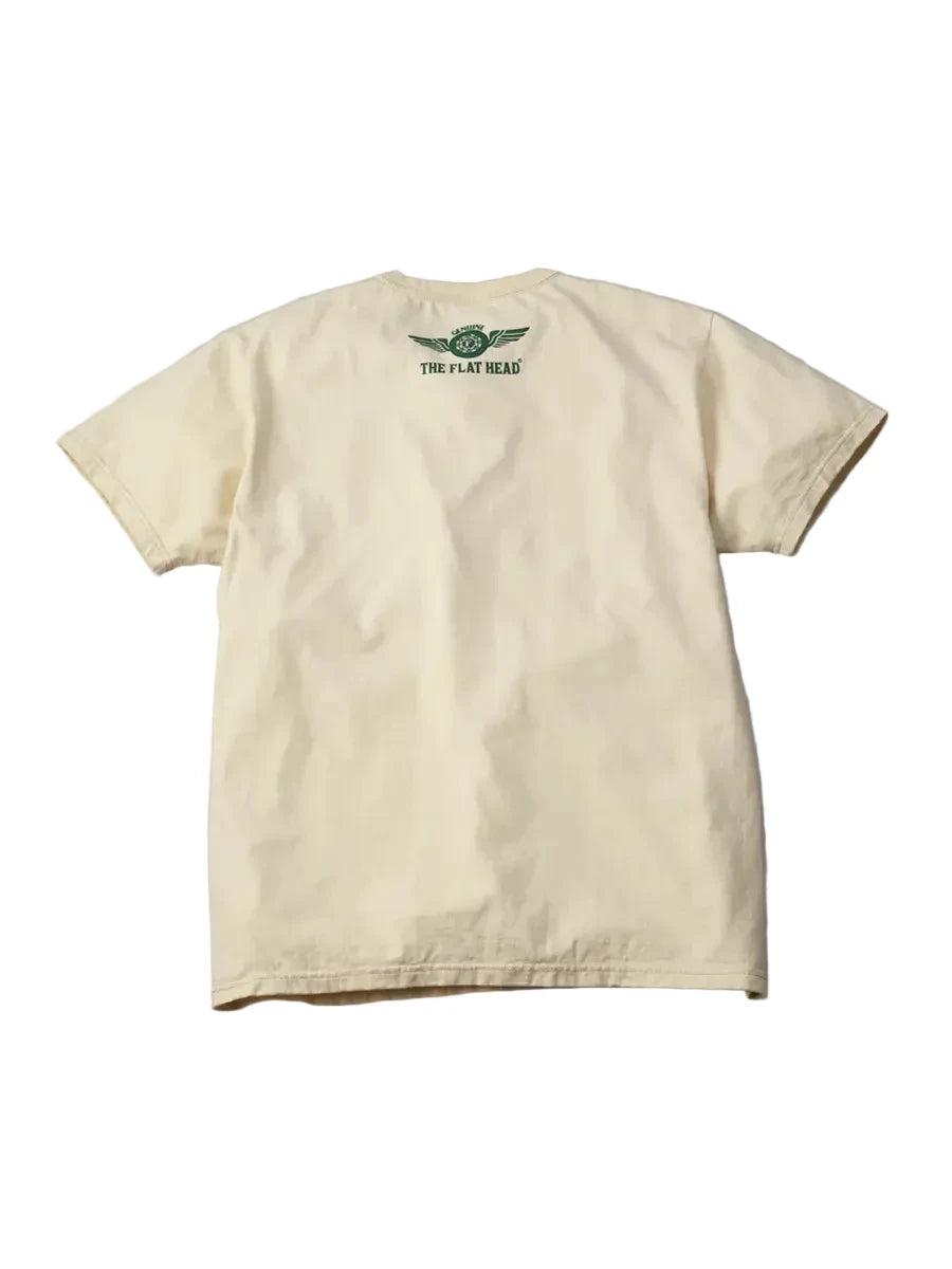 FN-THC-203 Three Needle Small Flying Wheel Tee Natural