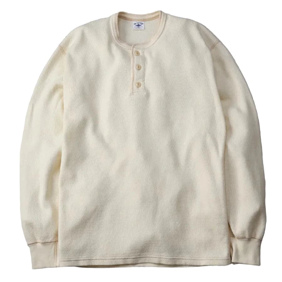 FN-THLH-004 Henley Neck Thermal Ivory