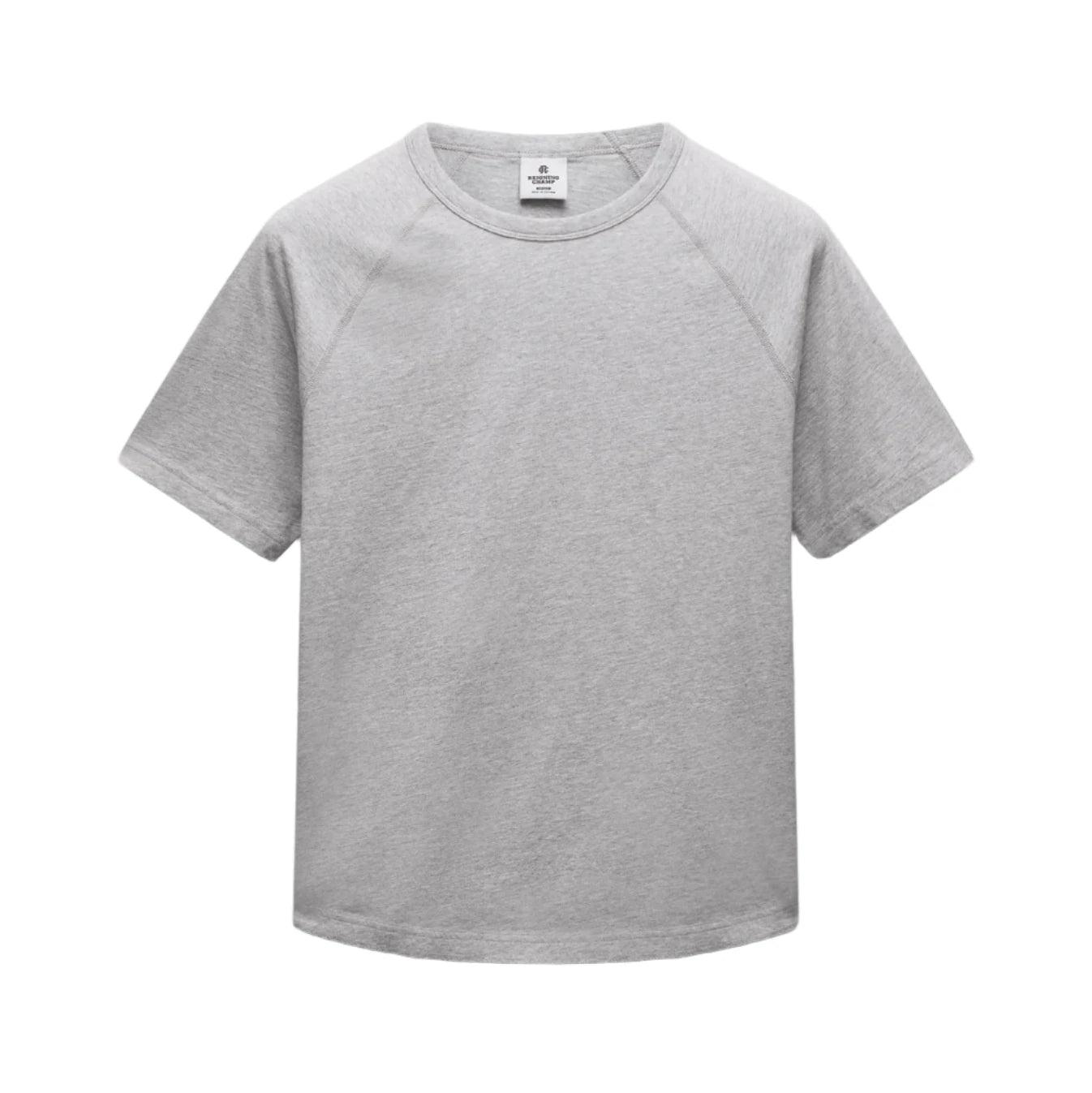 Lightweight Jersey Standard Raglan Tee Heather Grey