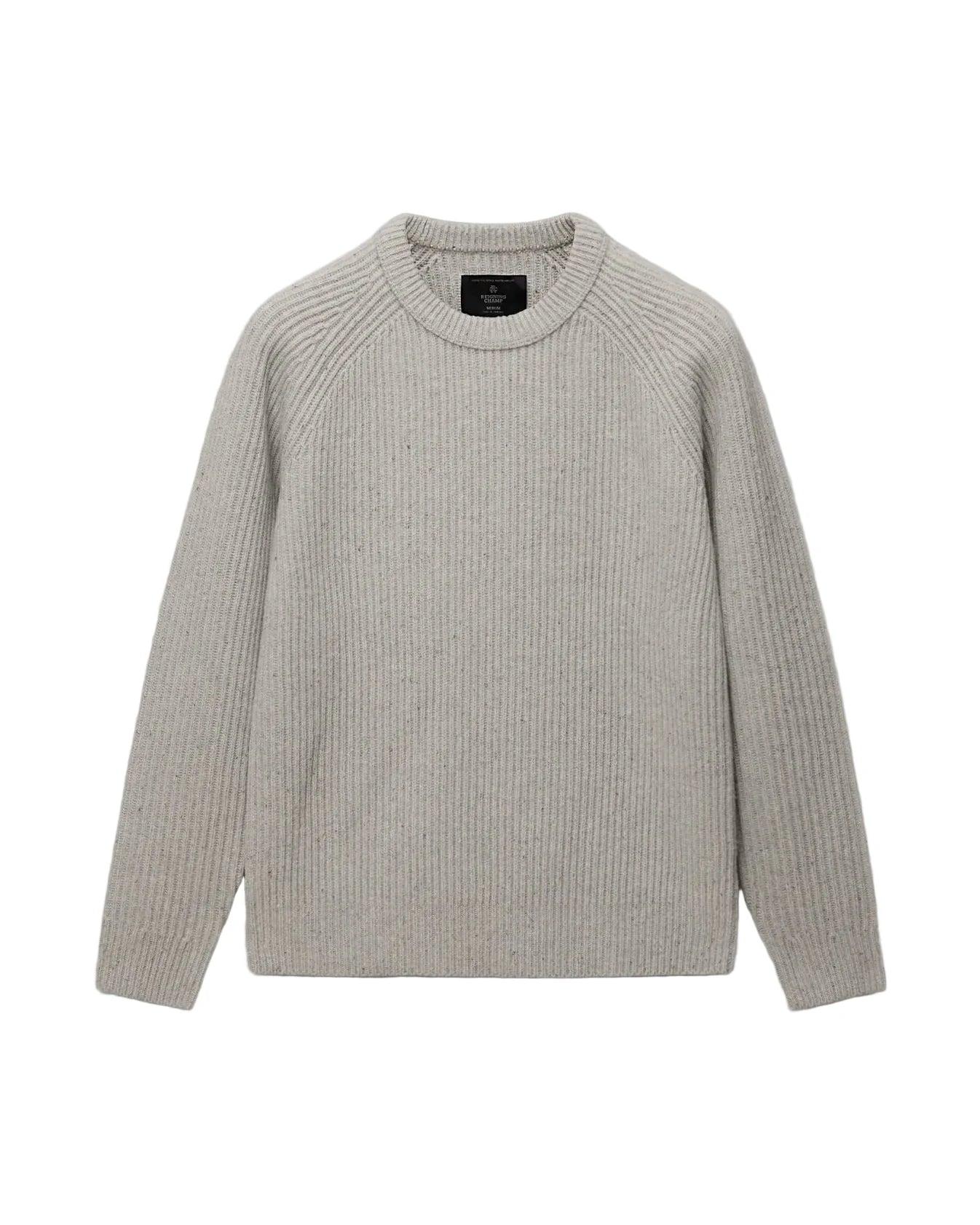 Merino Kenny Crewneck Nep Heather Grey